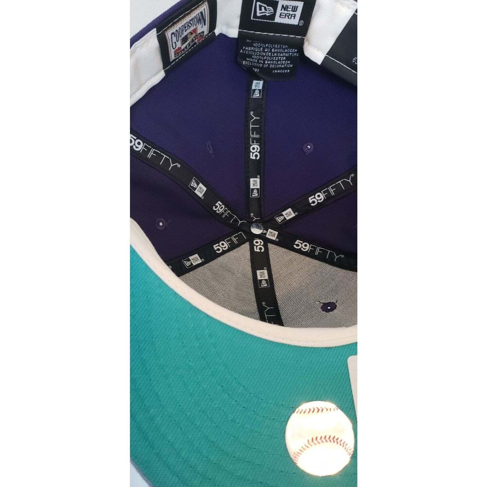New Era Houston Astros Hat 45 Years Patch Purple Blue Size 8 New Era Size ONE SIZE - 7 Thumbnail