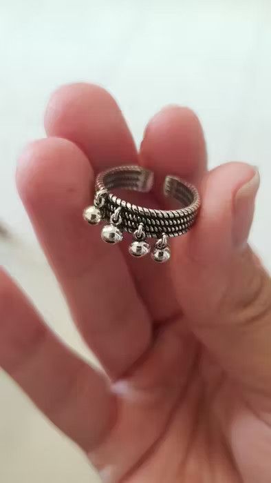 Jewelry × Vintage Creative Beads Ring Size ONE SIZE - 3 Thumbnail