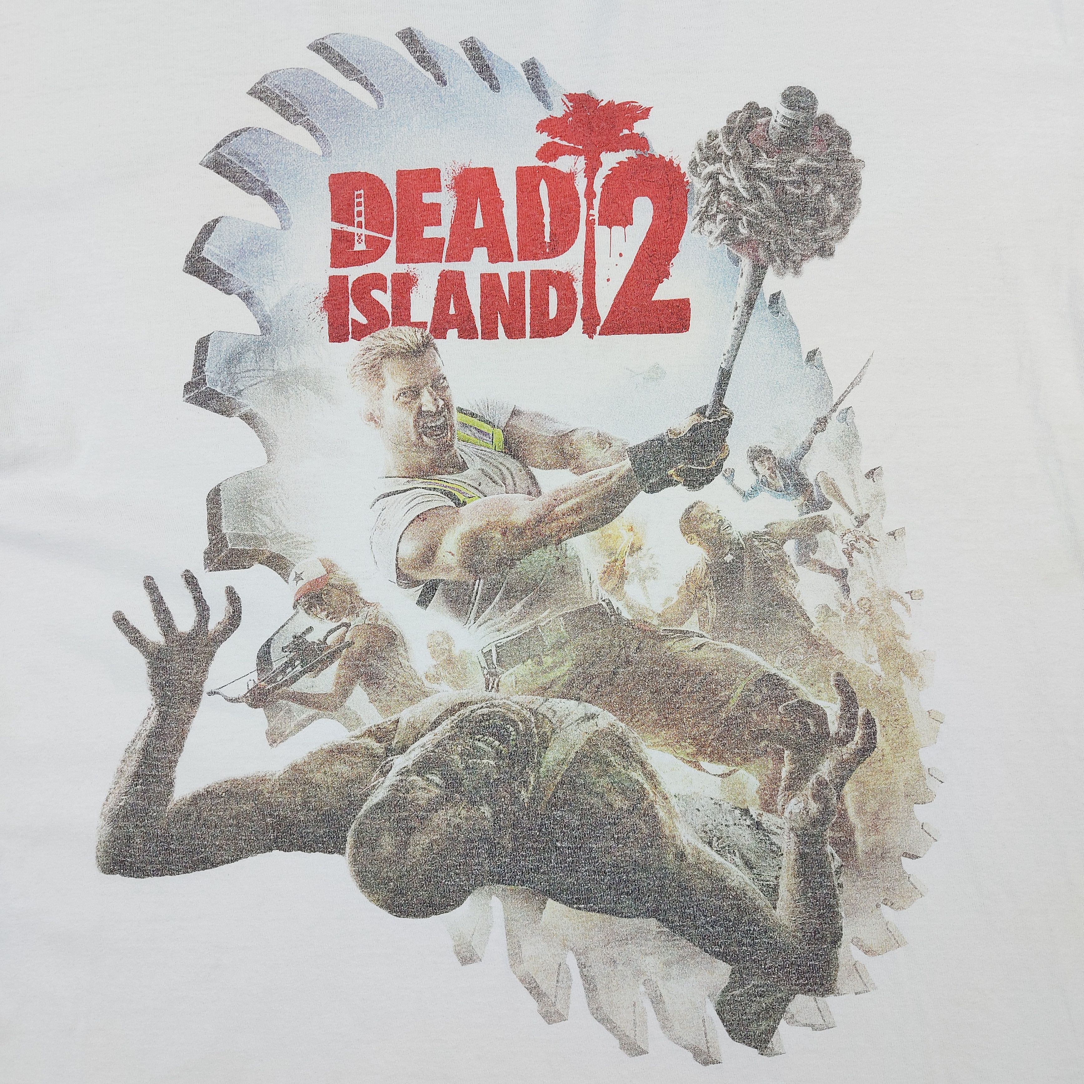 Playstation Official 2014 Dead Island 2 Saw Blade Game Promo Merch TEE Size US L / EU 52-54 / 3 - 2 Thumbnail