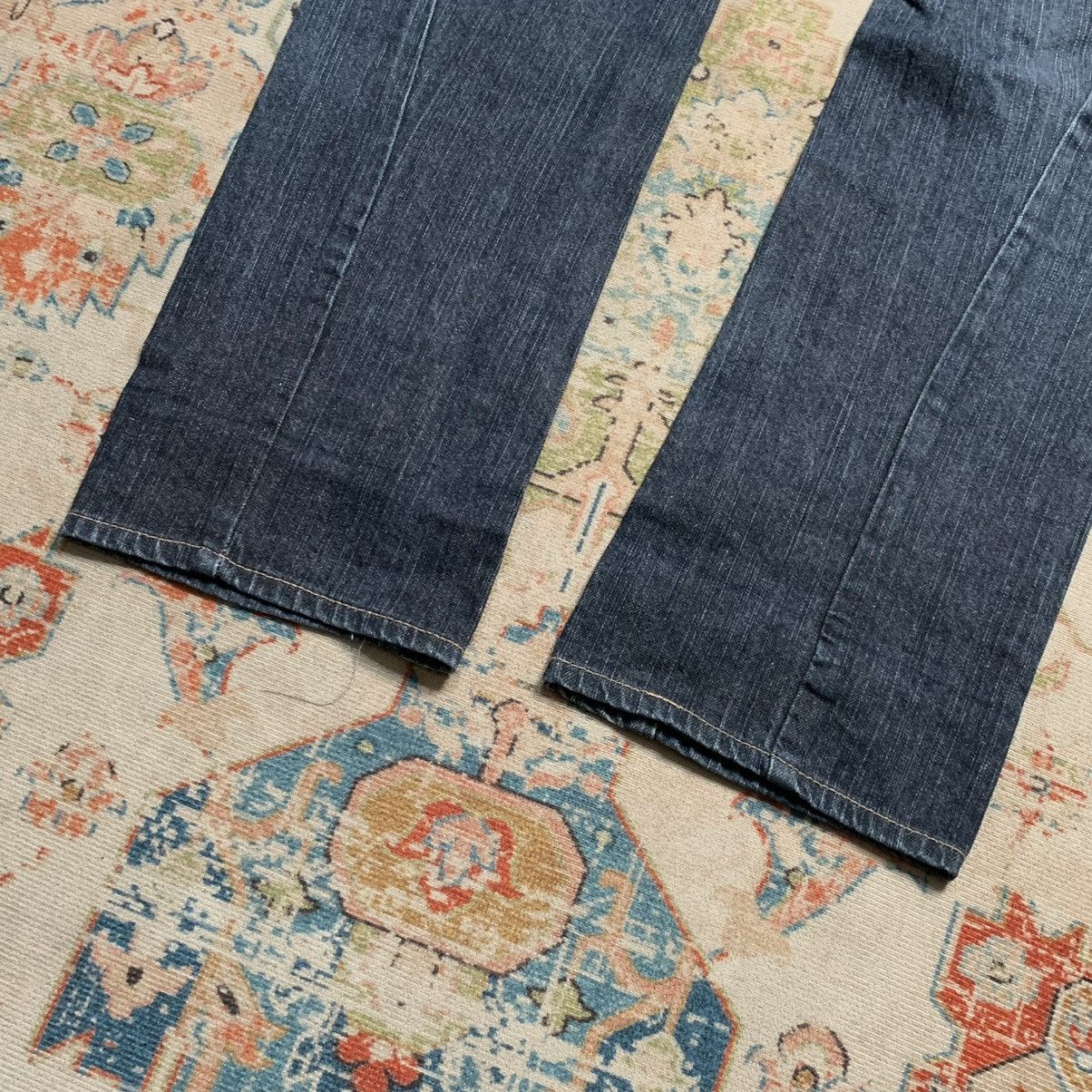 Japanese Brand Antfui Double Waist Dark Blue Jeans Regular Fit Size US 30 / EU 46 - 15 Thumbnail