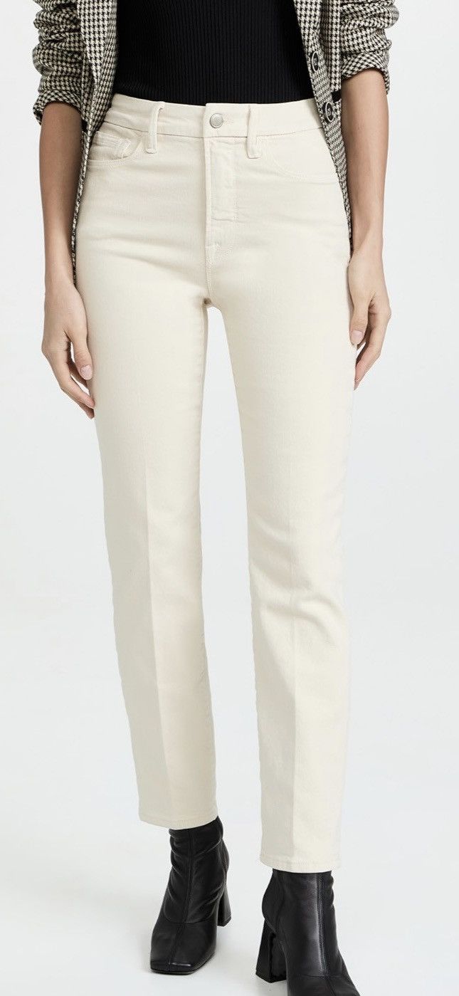 Good American Good American Good Classic Jeans in Bone Size 25" / US 0 / IT 36 - 6 Thumbnail