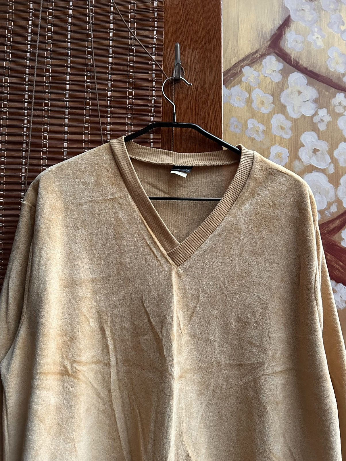 JCPenney × Vintage Vintage 80’s The Men’s Shop JCPenney Velour V-Neck Pullover Size US XL / EU 56 / 4 - 3 Thumbnail