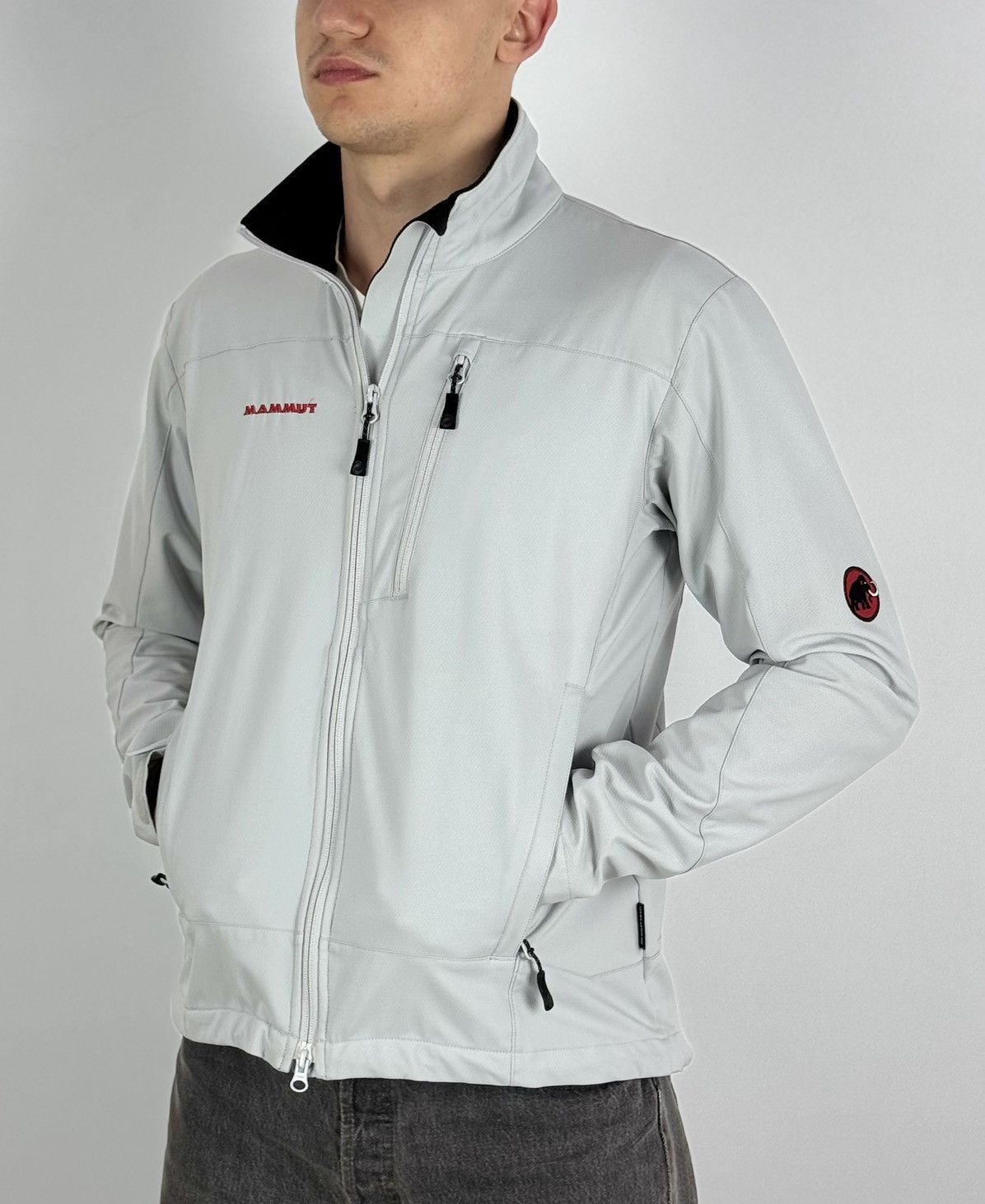 Mammut Vintage Mammut Soft-Shell Gray Outdoor Light Jacket Size US M / EU 48-50 / 2 - 2 Thumbnail