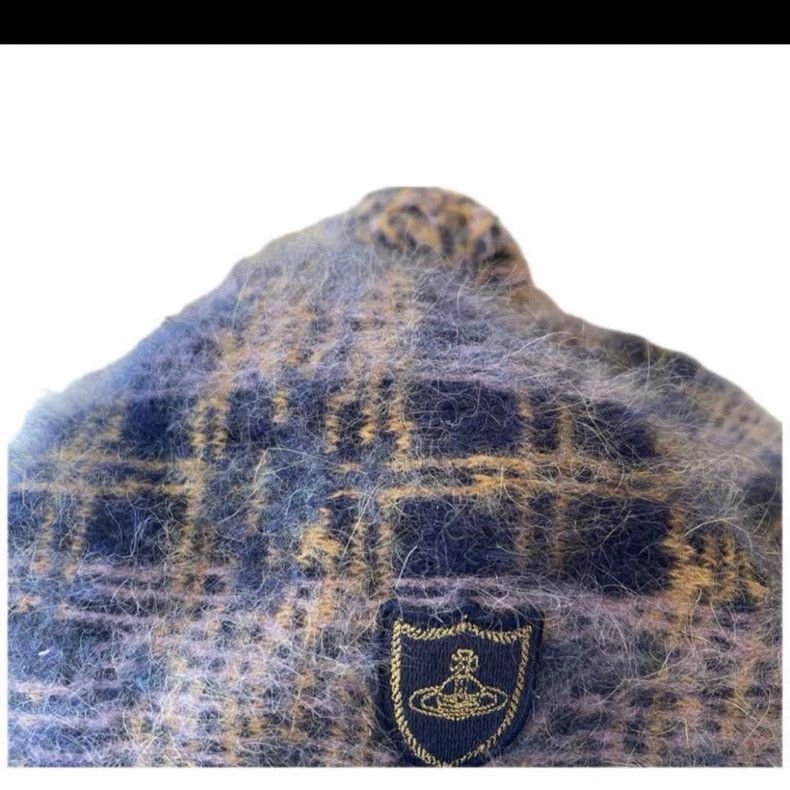 Vivienne Westwood Vivienne Westwood Navy Check Beret Size ONE SIZE - 2 Thumbnail