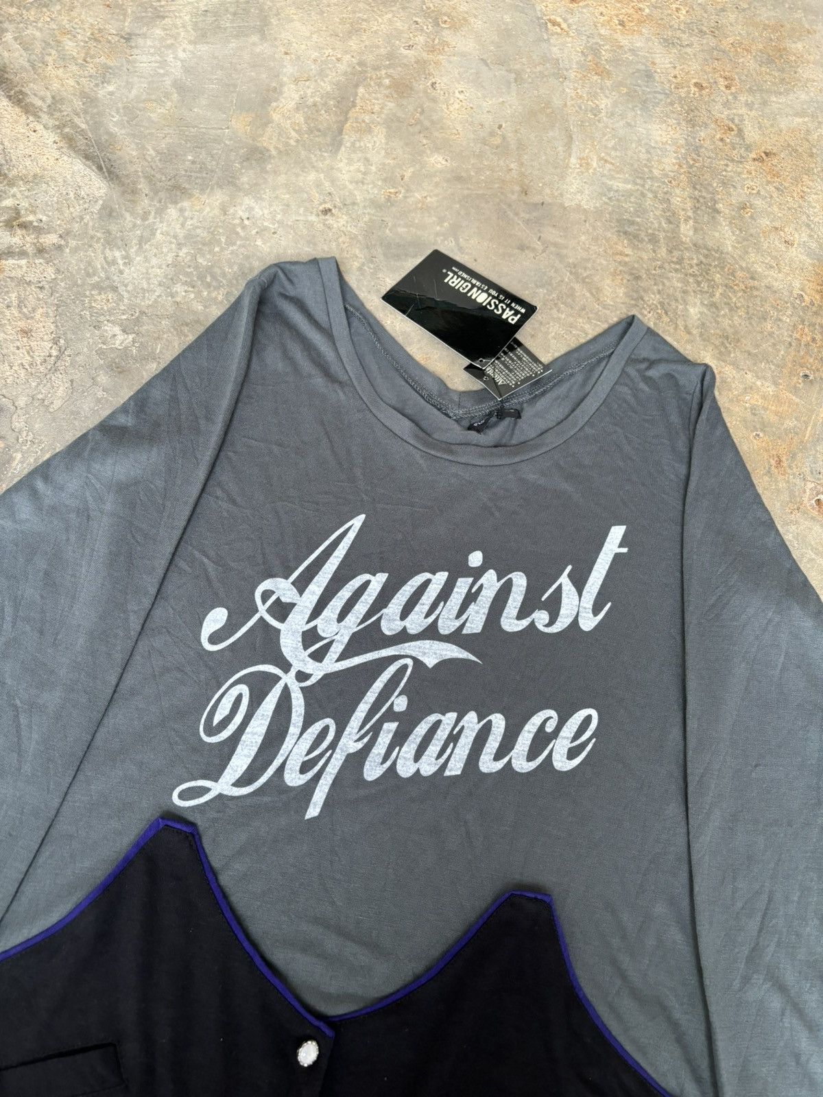 Hysteric Glamour × Japanese Brand Y2k Passion Girl Against Depiance Longsleeve Size M / US 6-8 / IT 42-44 - 8 Thumbnail