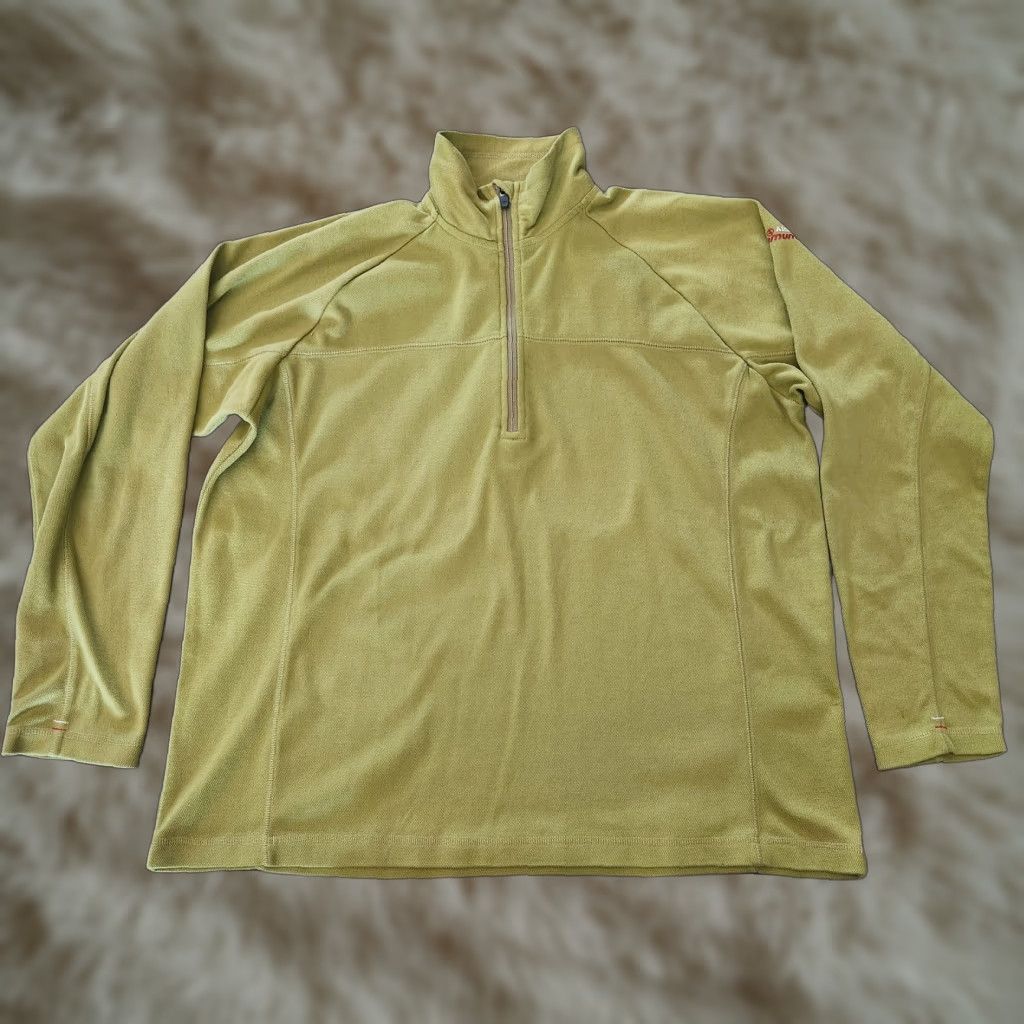 Aigle AIGLE Actimum 1/4 Zip Mens XL Green Mock Neck Knit Pullover Outdoors Hiking Shirt Size US XL / EU 56 / 4 - 1 Thumbnail