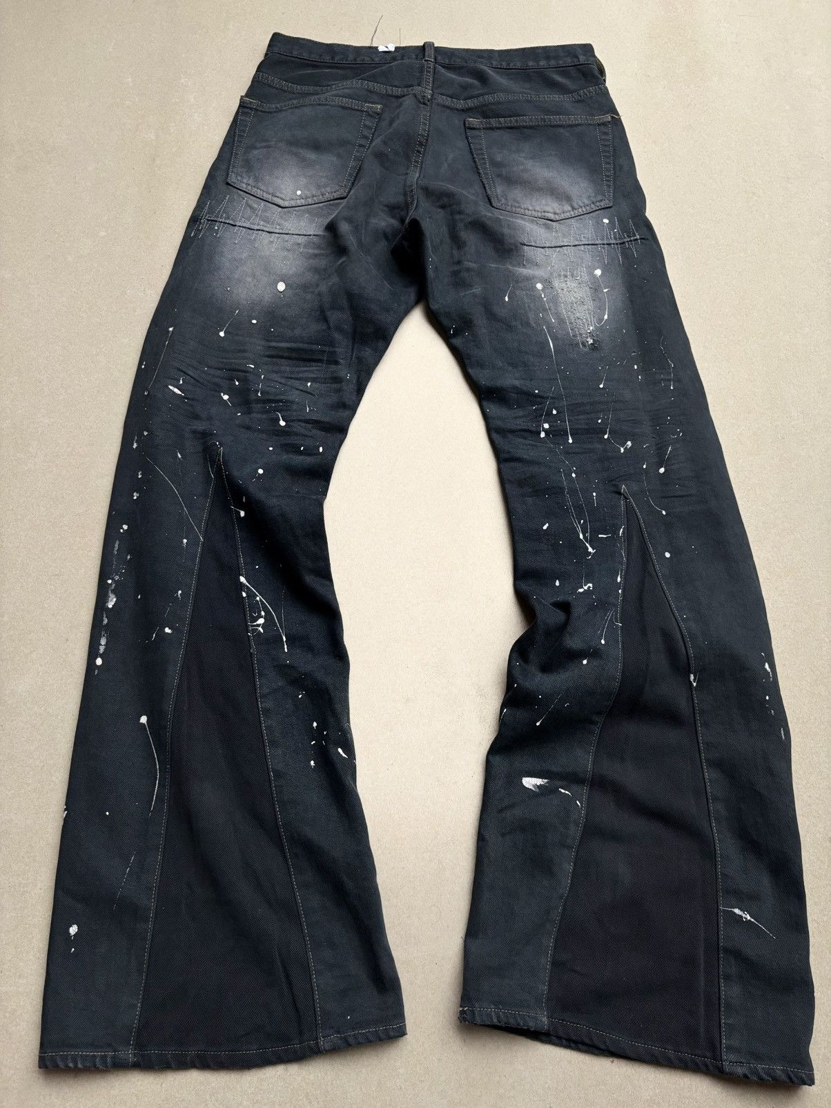 Japanese Brand TAKEO KIKUCHI distressed flare jeans Size US 28 / EU 44 - 5 Thumbnail