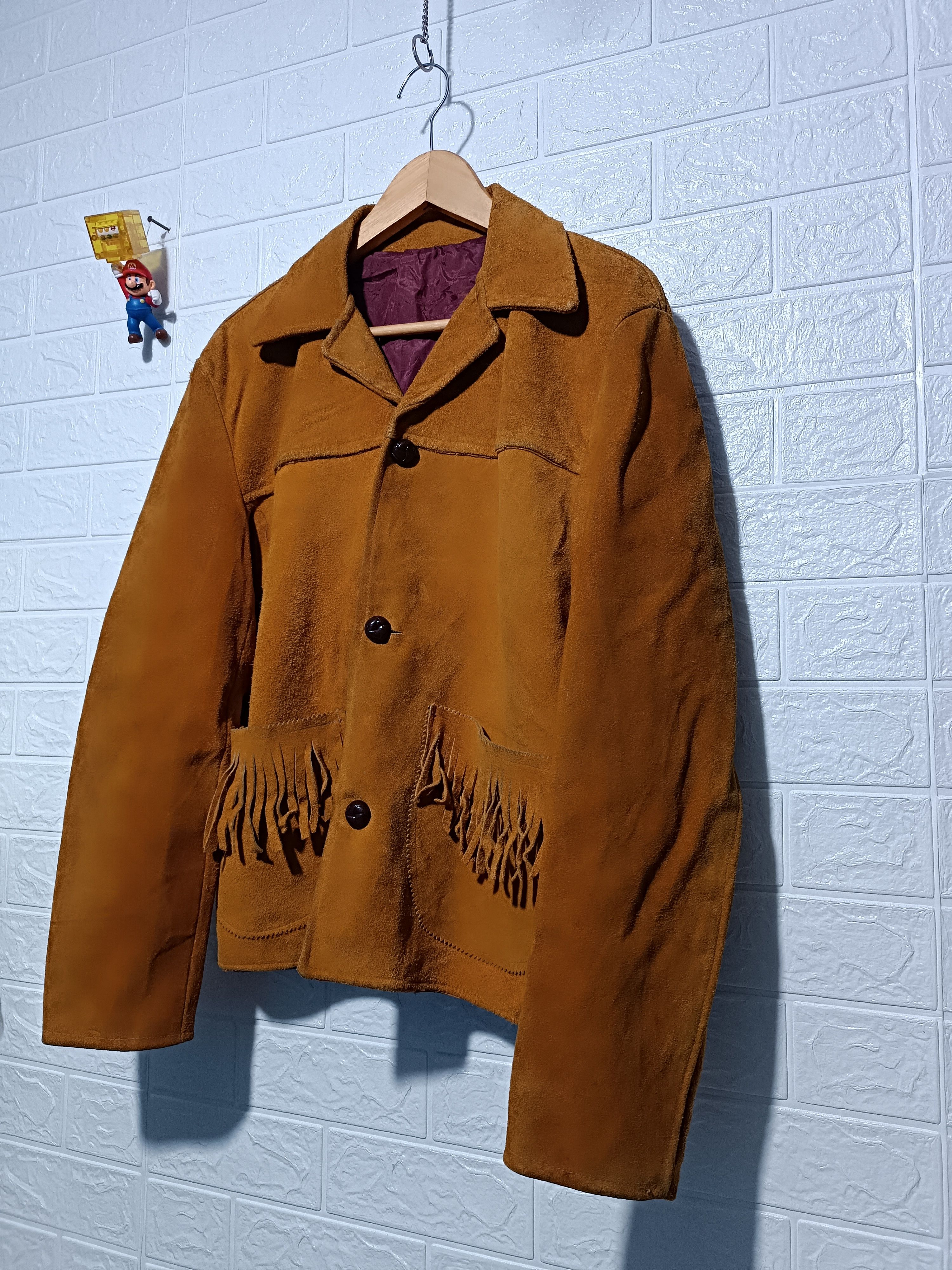 Vintage Vintage Western Suede Leather Jacket Size US M / EU 48-50 / 2 - 2 Thumbnail