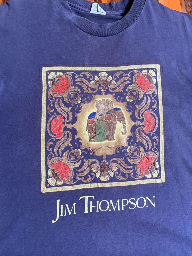 Jim Thompson Vintage Jim Thompson Habitat Art Printed Elephant T Shirts Size US L / EU 52-54 / 3 - 3 Thumbnail