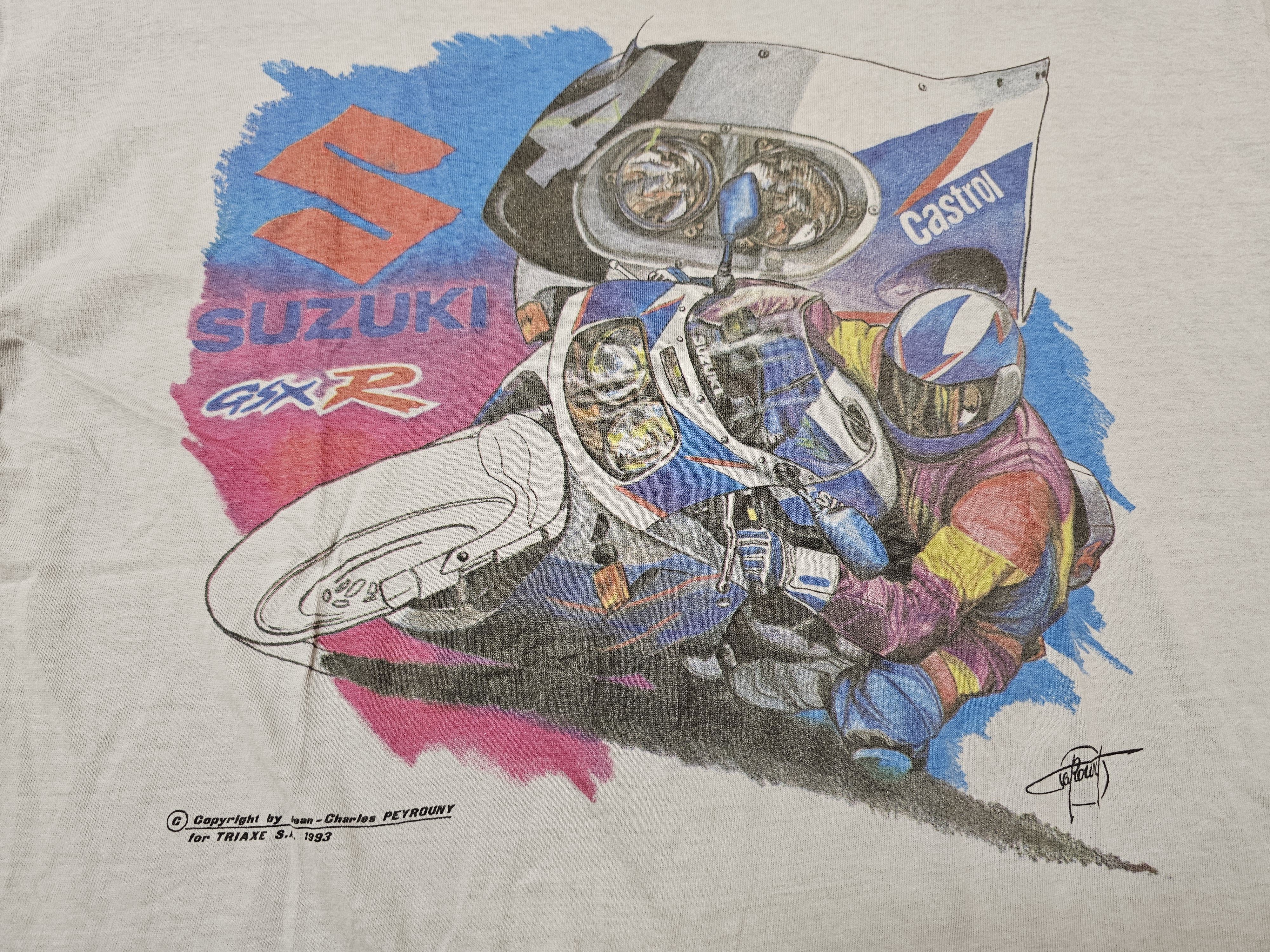 All Sport VINTAGE SUZUKI SHIRT 1993 GSX-R SHIRT MOTORSPORT RASING Size US XL / EU 56 / 4 - 3 Thumbnail