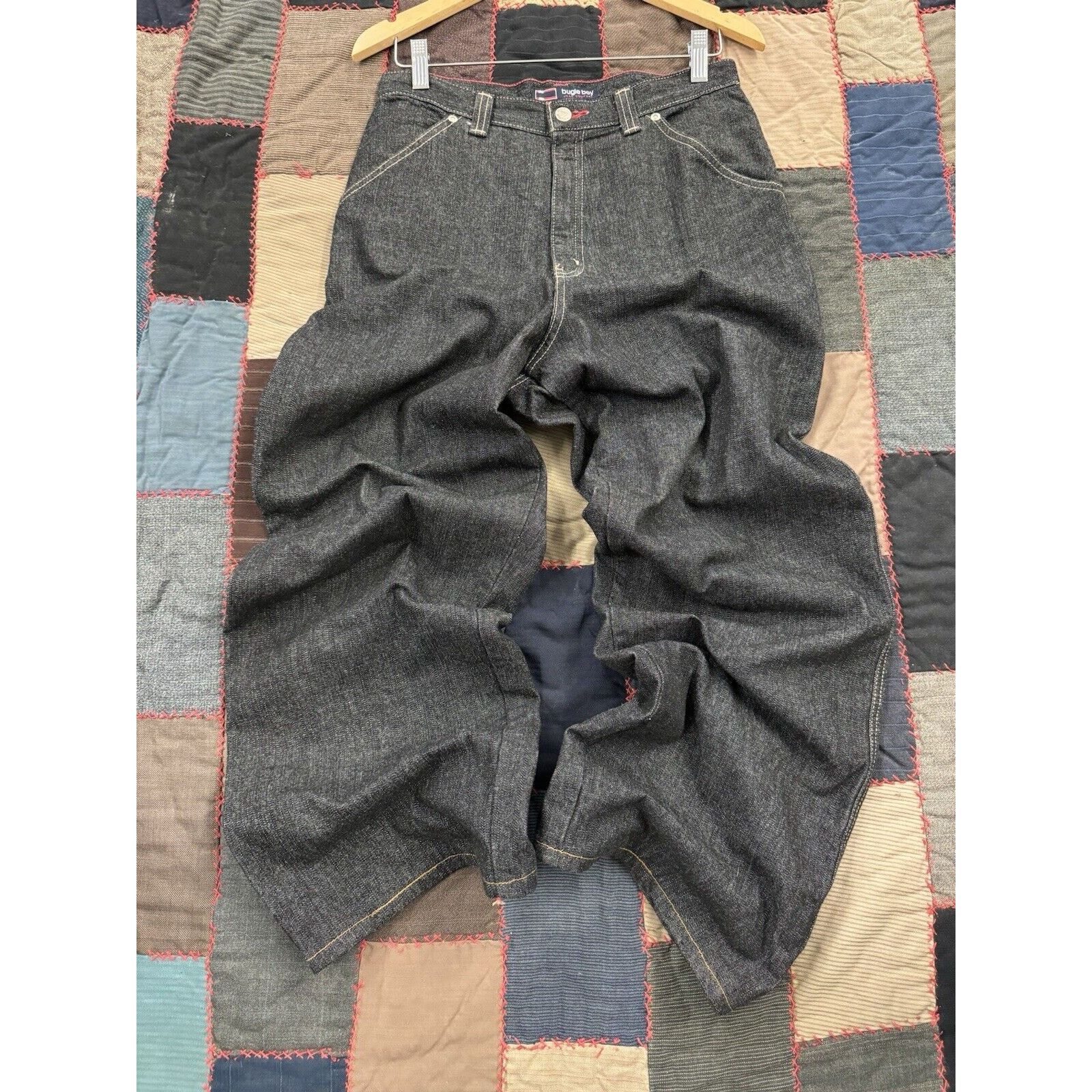 Bugle Boy Vintage 90s Skater Baggy Bugle Boy Jeans Denim W30 X L30 Size US 30 / EU 46 - 2 Thumbnail