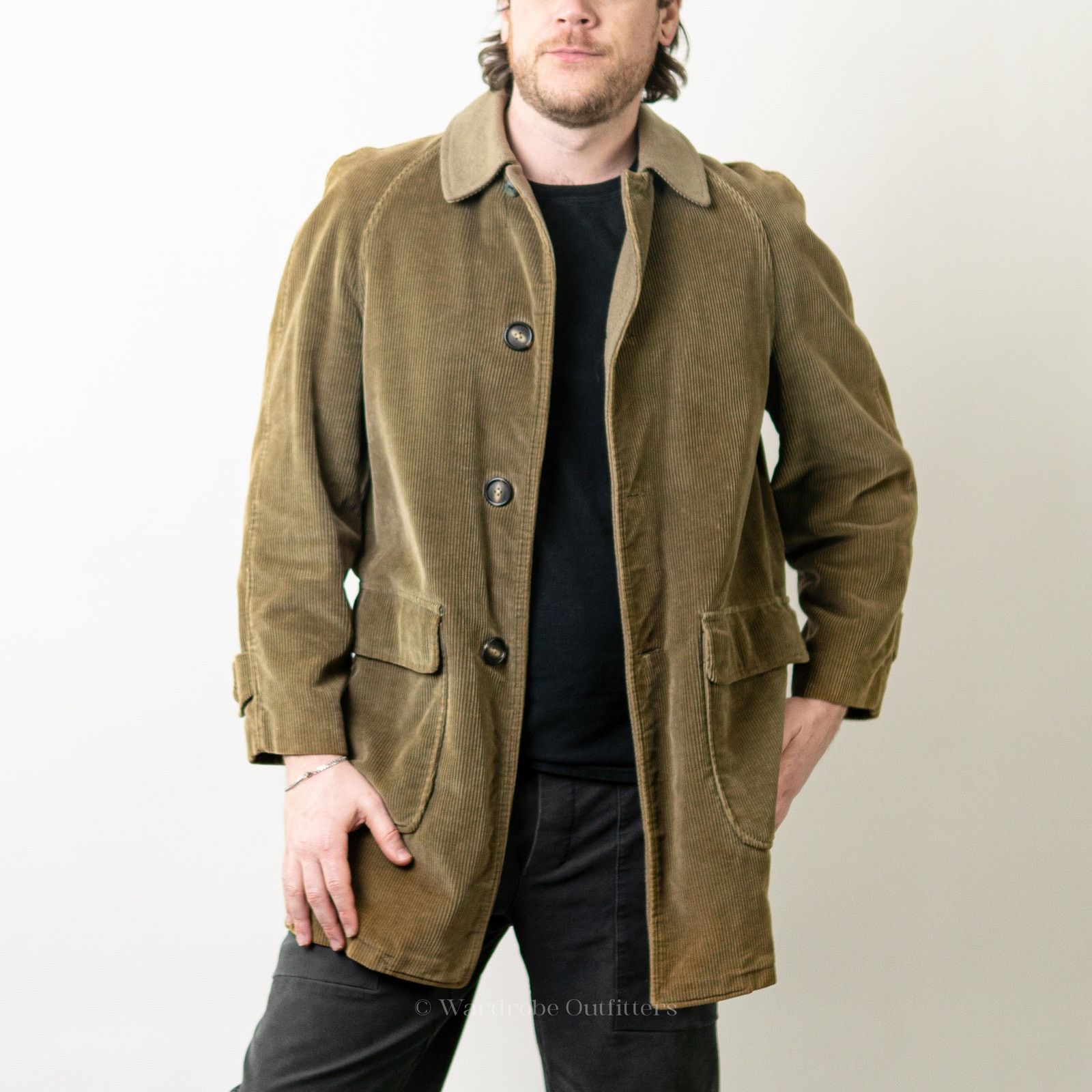 Vintage Vintage 1960's Cresco Corduroy Sherpa Lined Collared Coat Size US M / EU 48-50 / 2 - 1 Thumbnail