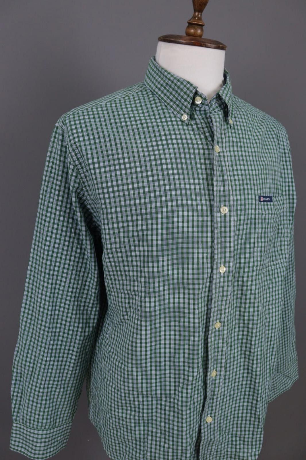 Chaps Men Chaps Easy Care Check Button Up Dress Shirt XL Size US XL / EU 56 / 4 - 6 Thumbnail