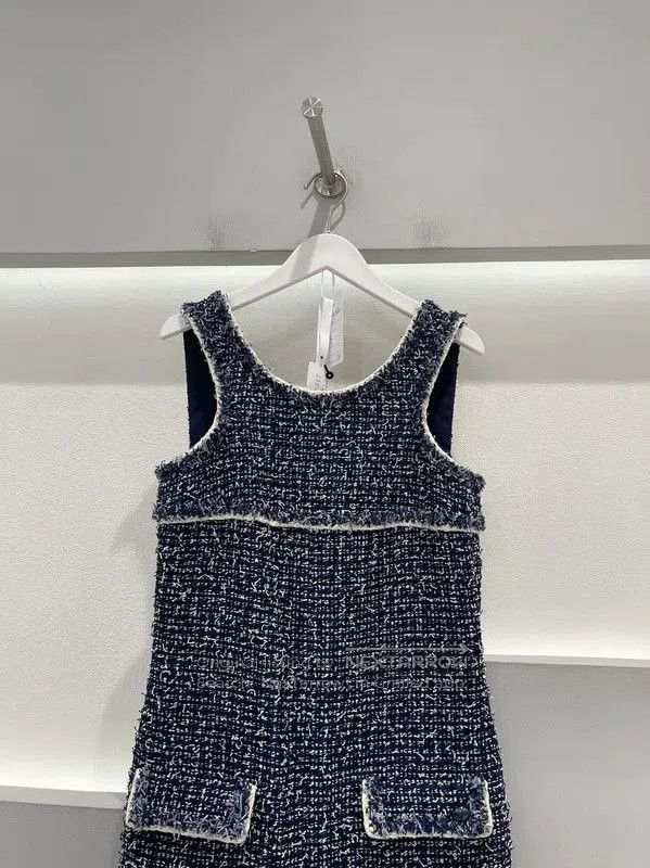 Chanel Chanel Blue Sleeveless A-Line Dress . Size XXS / US 00 / IT 34 - 3 Thumbnail