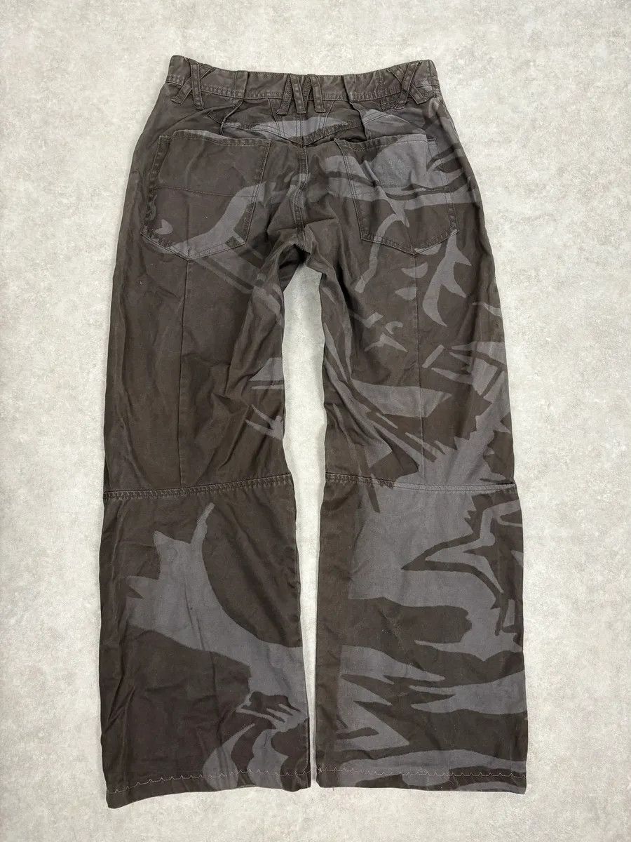 Marithe + Francois Girbaud 2000s Marithé + François Girbaud Grey Shadow Tagged Abstract Pants Size US 32 / EU 48 - 7 Thumbnail