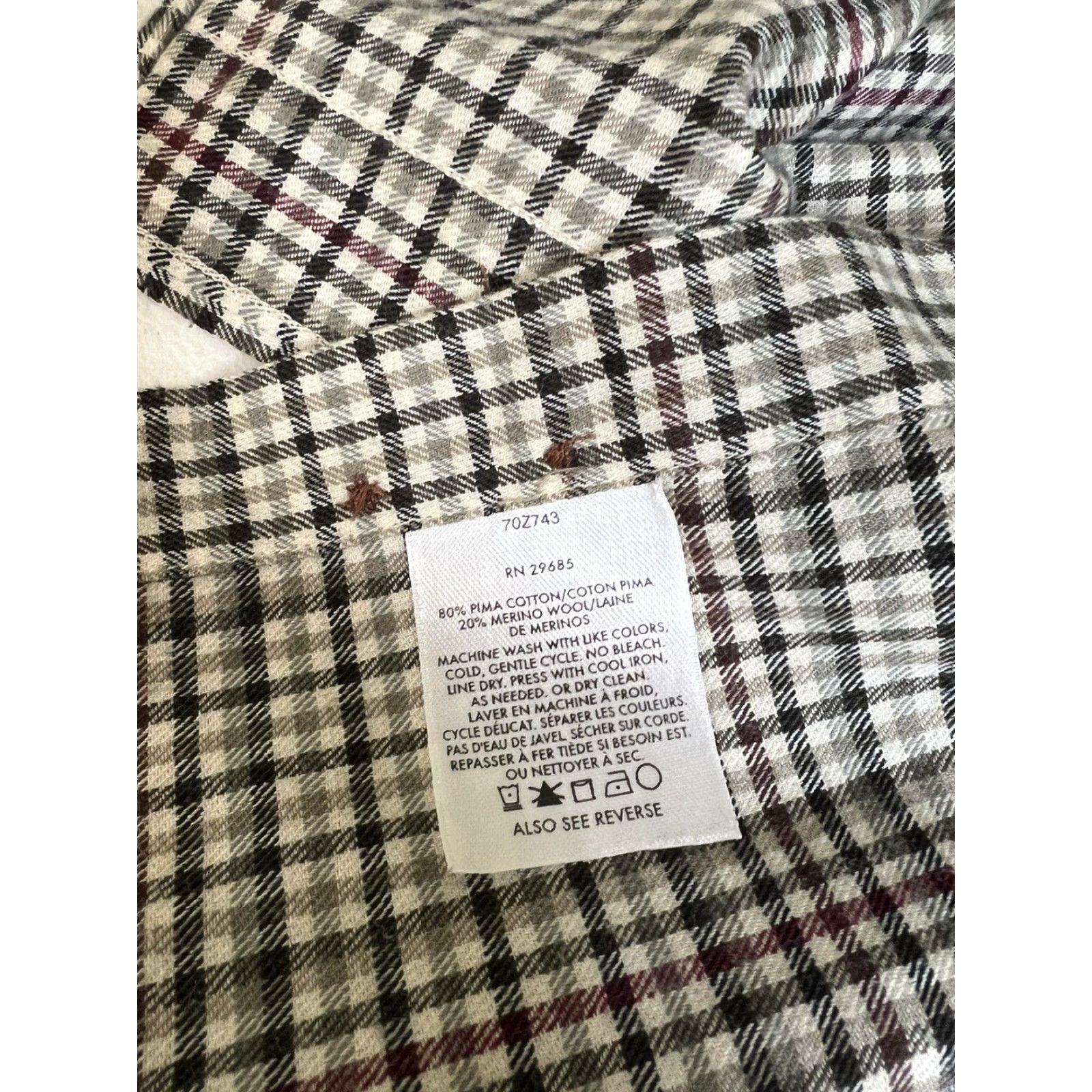 Pendleton Pendleton Mens Button-Up Shirt Plaid Cotton Long Sleeve Large Multicolor Classic Chest Large Casual Size US L / EU 52-54 / 3 - 8 Thumbnail
