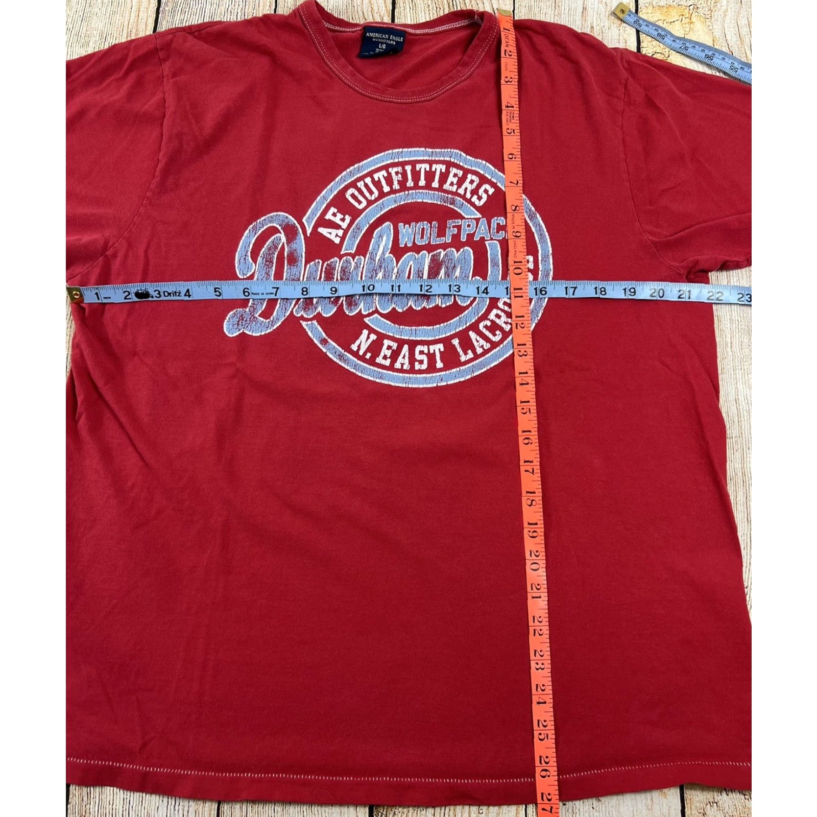 American Eagle Outfitters VINTAGE American Eagle Outfitters Durham Wolfpack Lacrosse Red T Shirt Mens L Red Wolfpack Lacrosse T-Shirt 90s? Size US L / EU 52-54 / 3 - 5 Thumbnail