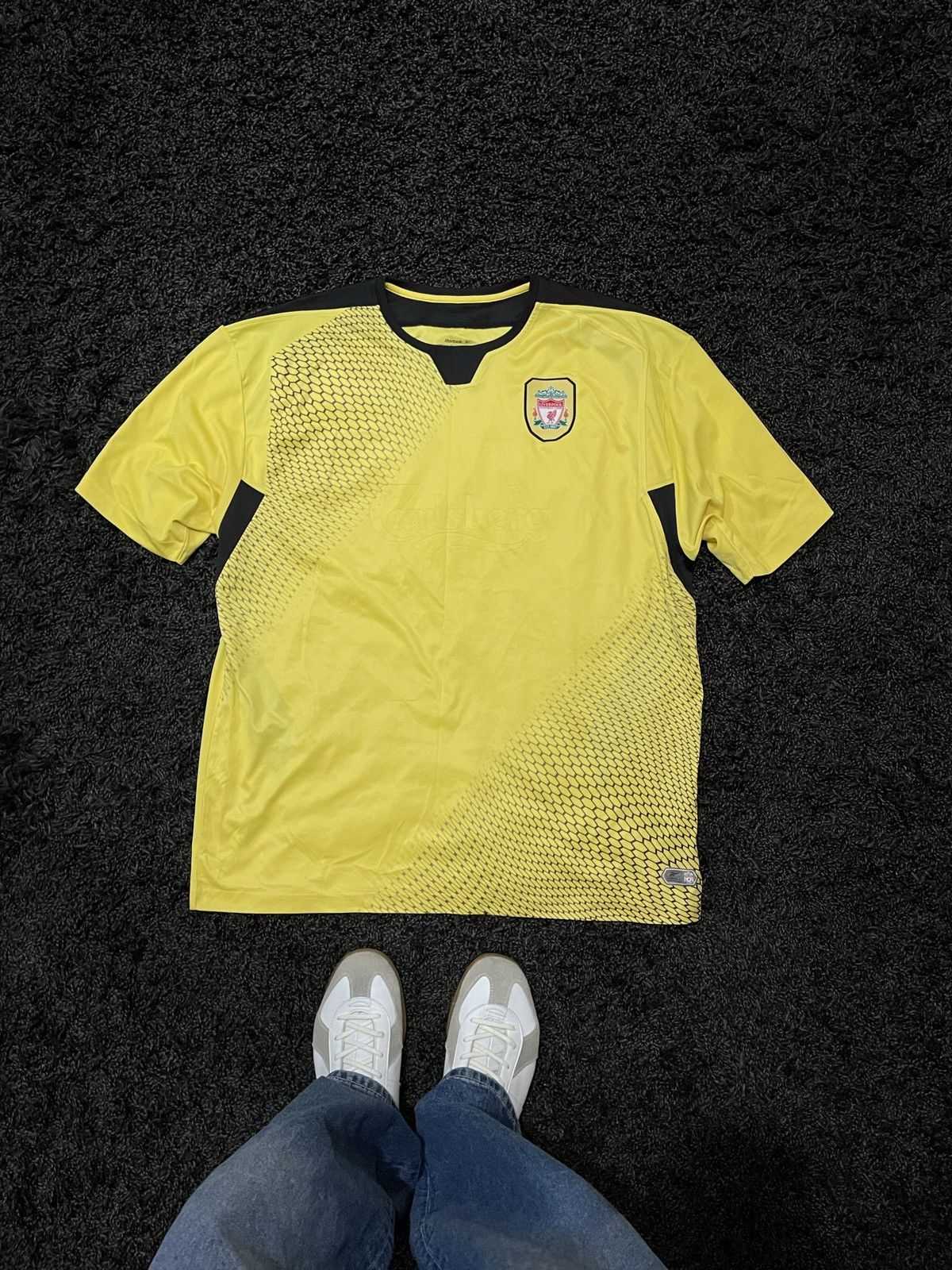 Reebok VINTAGE 2003 LIVERPOOL REEBOK AWAY SOCCER JERSEY BLOKECORE Size US XL / EU 56 / 4 - 6 Thumbnail