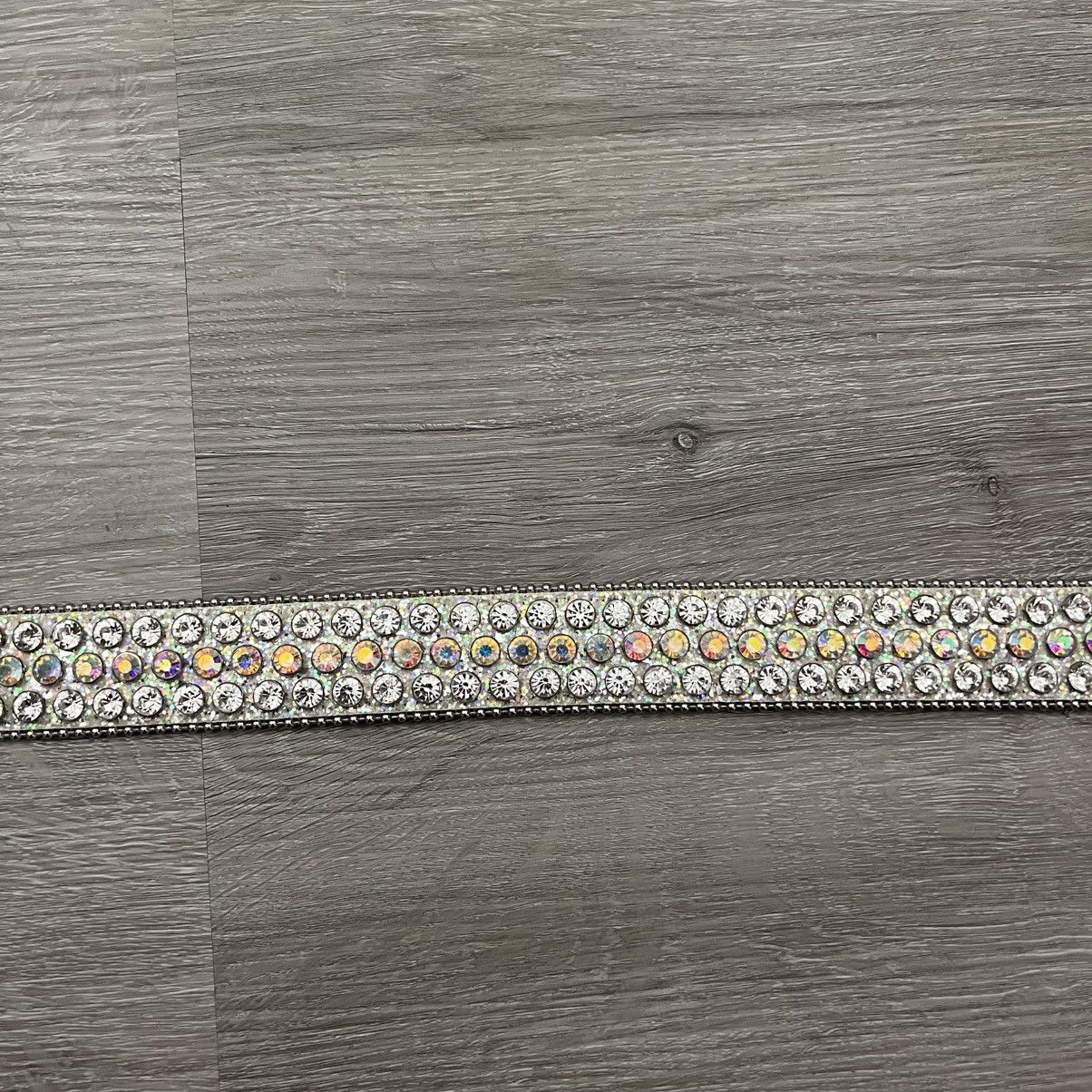 The GV Gallery GV Gallery Raspberry Hills RH Denim Rhinestone Belt Size 28 - 8 Thumbnail