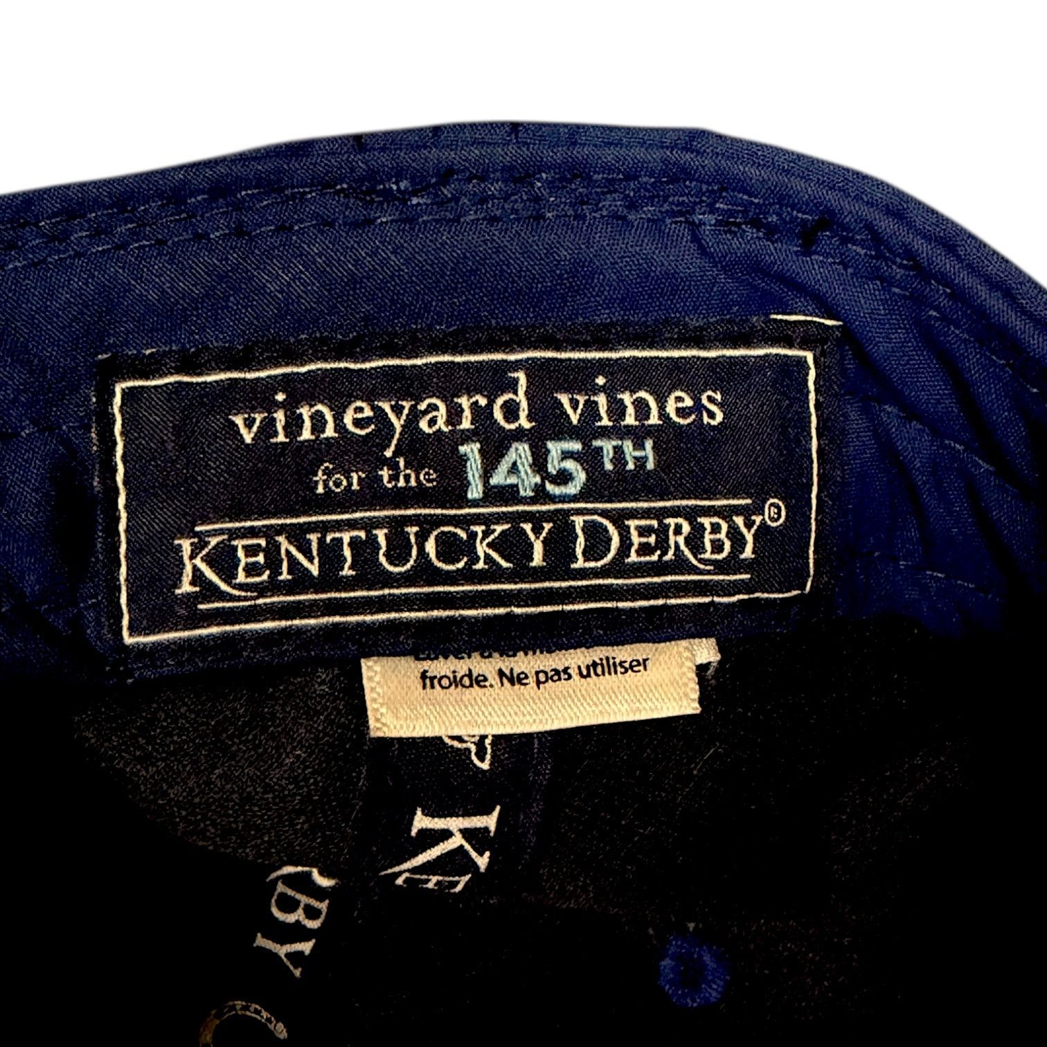 Vineyard Vines Vineyard Vines 145th Kentucky Derby Blue Strapback Hat OS Size ONE SIZE - 6 Thumbnail