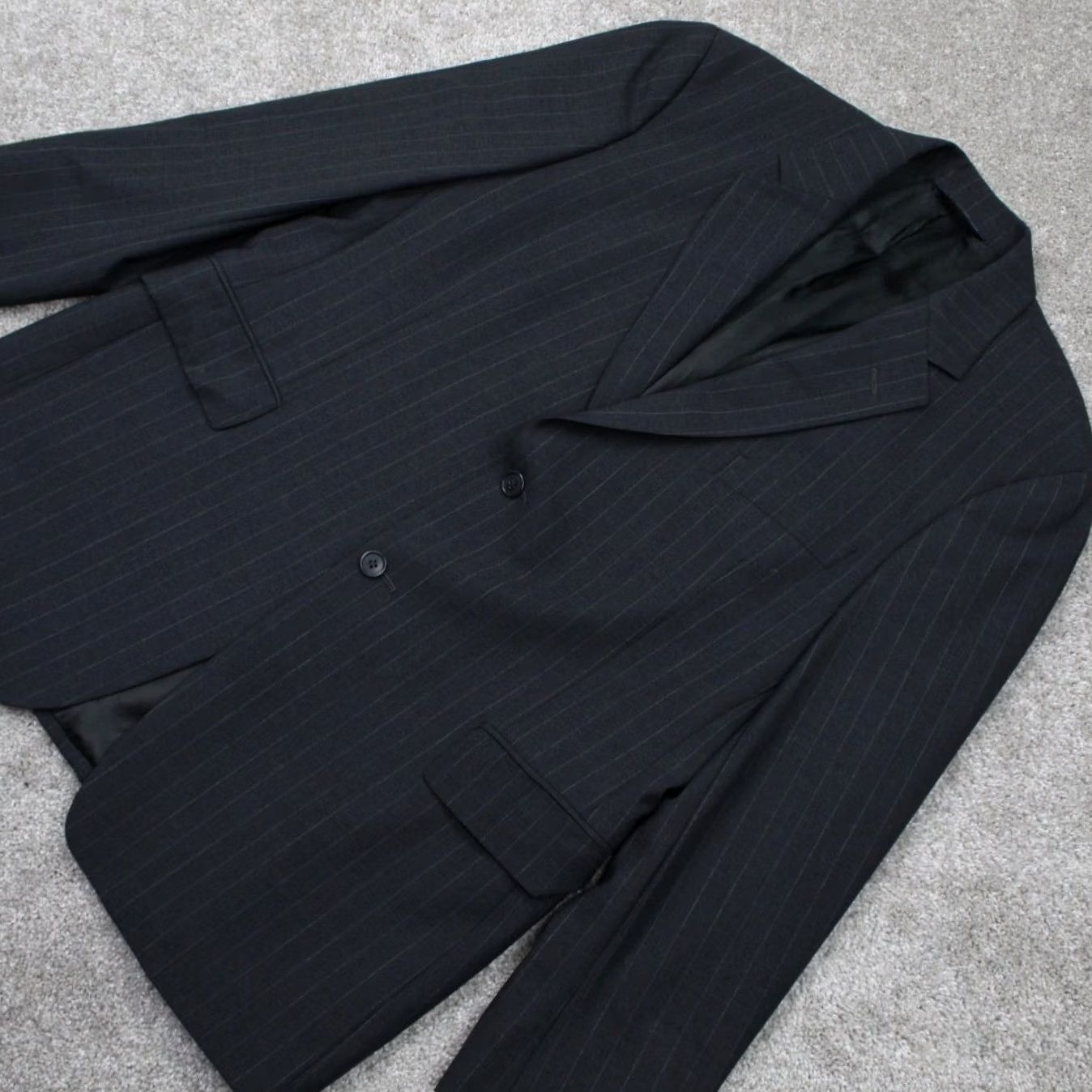 Brooks Brothers Brooks Brothers Blazer Mens 44R Wool Gray 2-Button Single-Breasted Regular Fit Jacket Size 44R - 4 Thumbnail