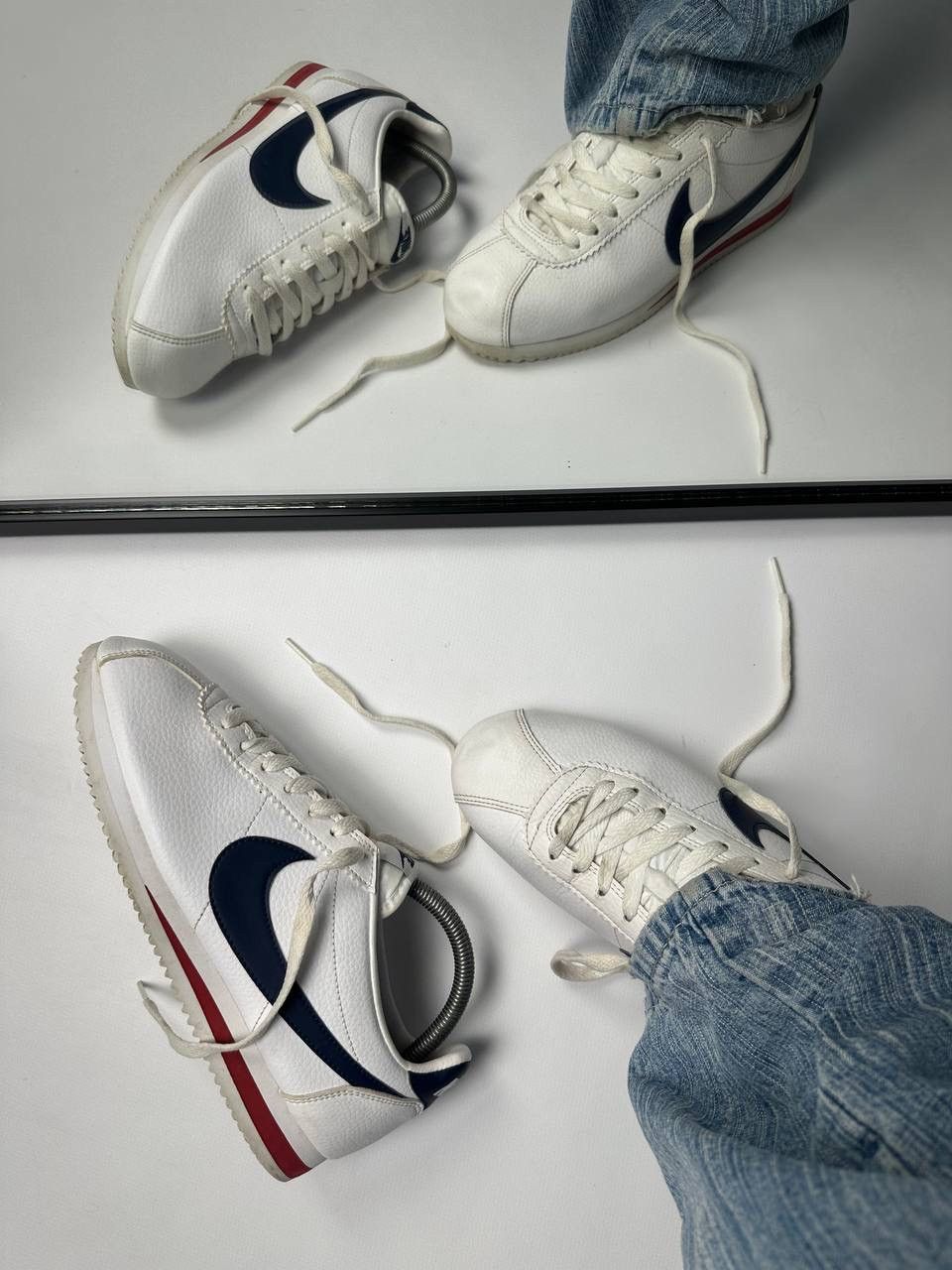 Nike Vintage Cortez Forrest Gump Basic Leather Shoes Size US 8 / EU 41 - 1 Thumbnail