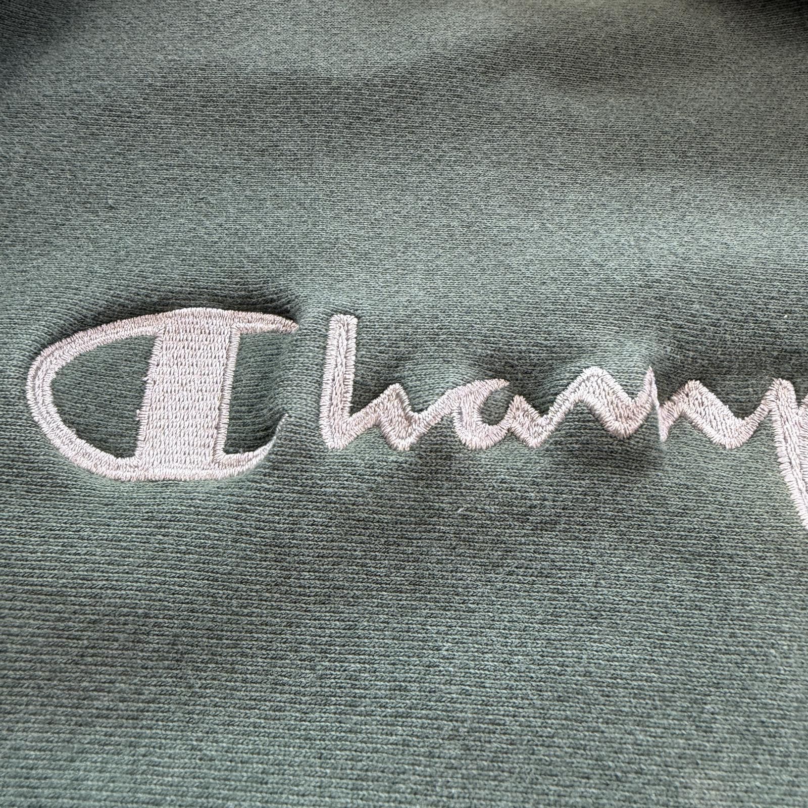 Champion Champion Reverse Weave Green Crewneck Sweatshirt XL Logo Y2K Size US XL / EU 56 / 4 - 5 Thumbnail