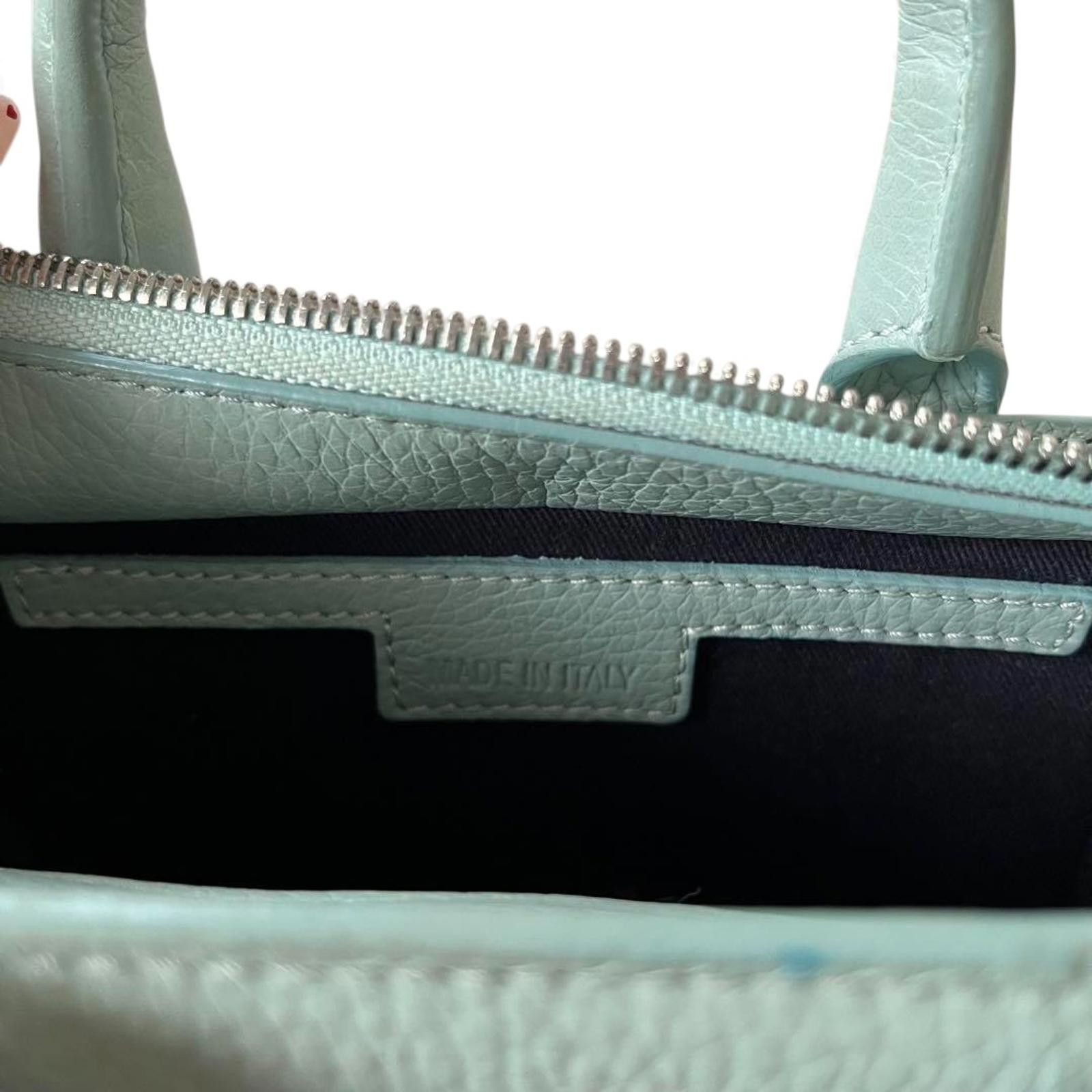 Zadig & Voltaire Zadig & Voltaire - Light Blue Leather Mini Handbag with Padl Size ONE SIZE - 9 Thumbnail