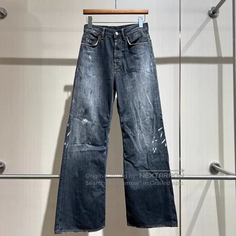 Acne Studios Acne Studios Splatter Effect Vintage Denim Trousers Size US 32 / EU 48 - 1 Thumbnail