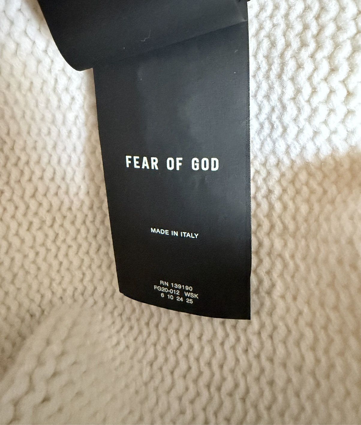 Fear of God Knitted sweater Size US M / EU 48-50 / 2 - 12 Thumbnail