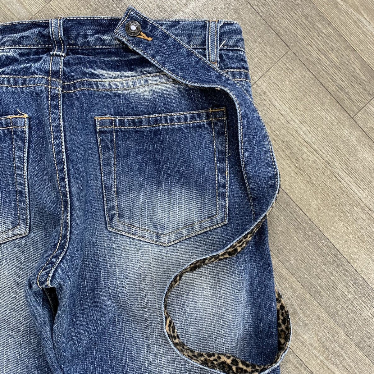 If Six Was Nine × Japanese Brand × Le Grande Bleu (L.G.B.) Ifsixwasnine Style💥Chip Clip Leopard Distressed Faded Jeans Size US 29 - 13 Thumbnail