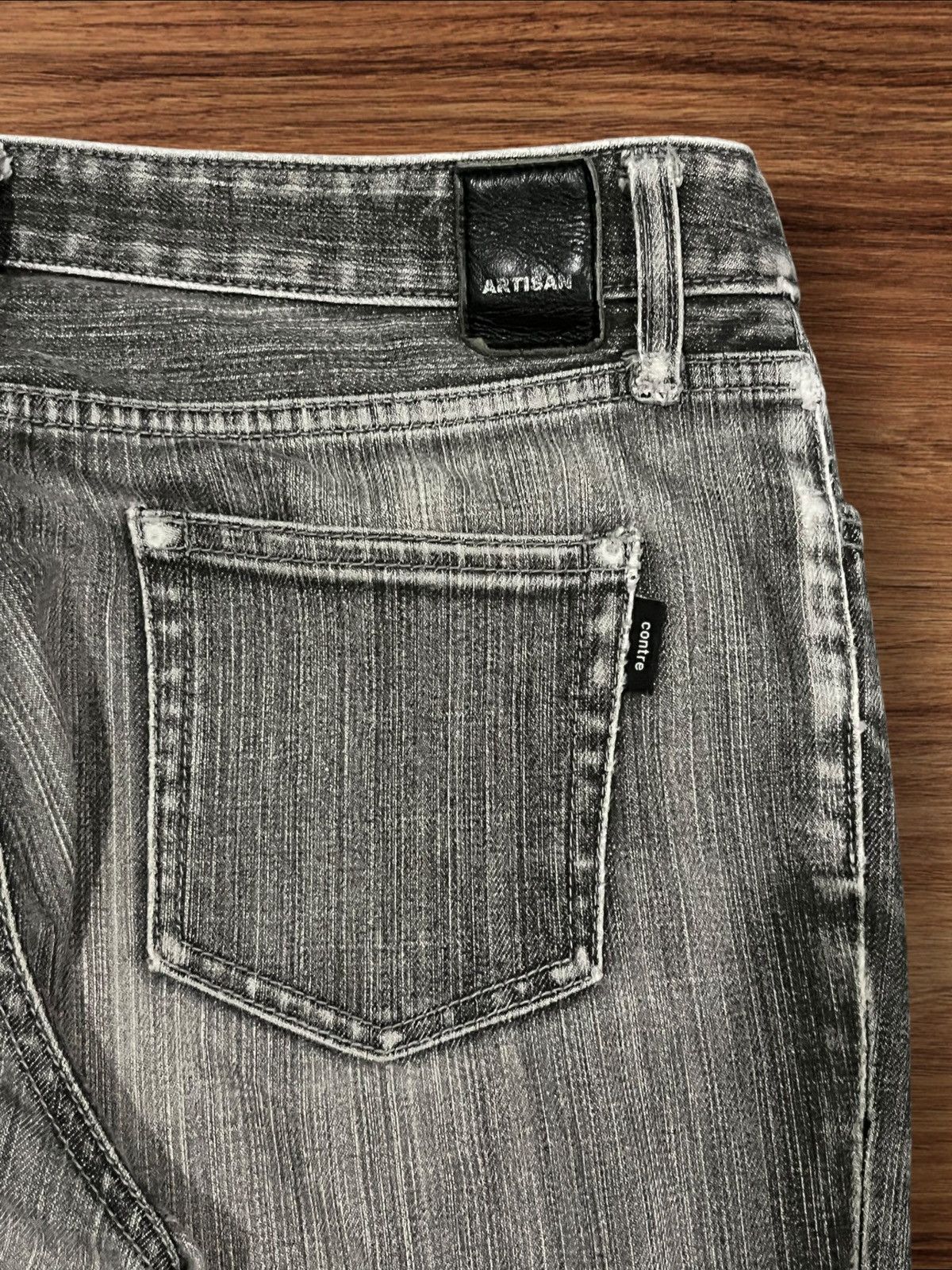 Japanese Brand Vintage Japanese Brand Artisan Contre Distressed Flare Jeans Size US 30 / EU 46 - 8 Thumbnail