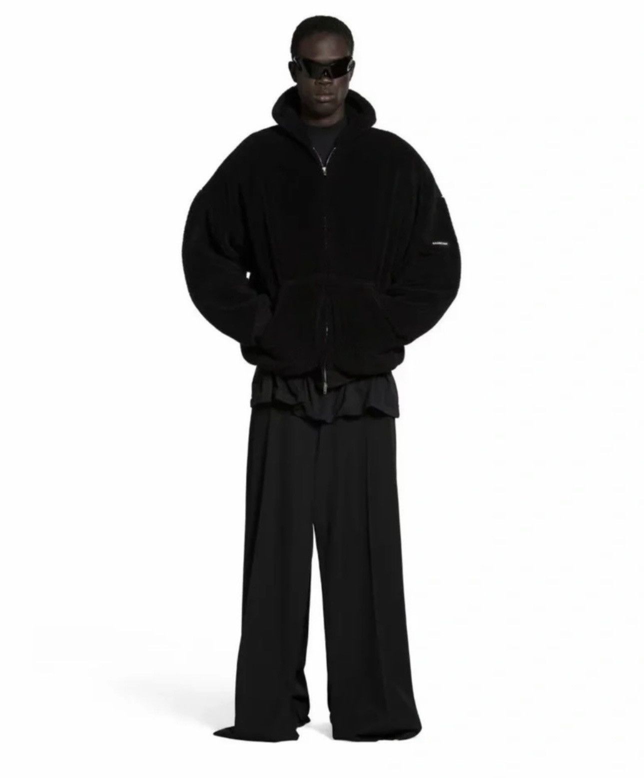 Balenciaga Balenciaga FW23 Teddy Shearling Zip Jacket Size US XL / EU 56 / 4 - 1 Thumbnail