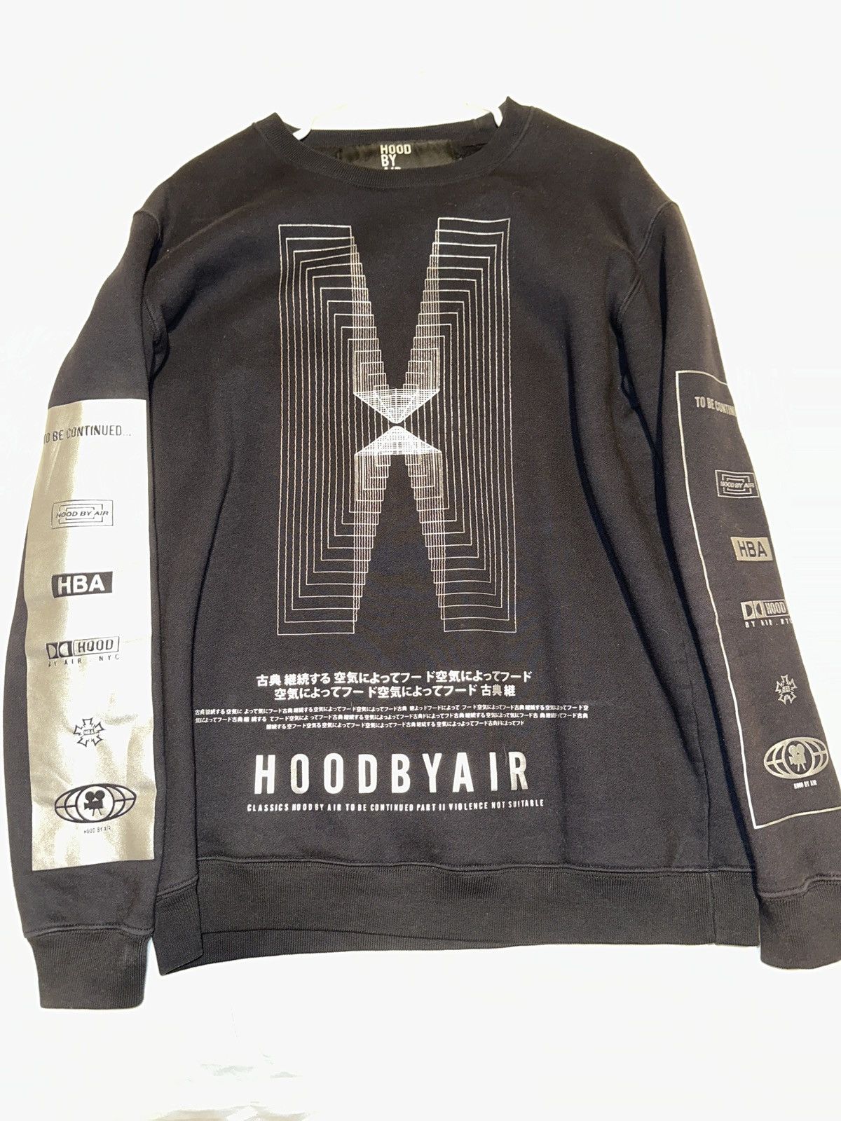 Hood By Air Reflective Logo HBA Crew Neck Size US S / EU 44-46 / 1 - 3 Thumbnail
