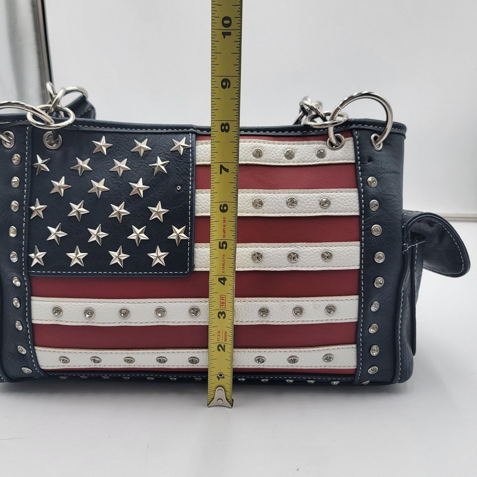 Claude Montana Montana West Women's Shoulder Bag Patriotic Handbag Wallet Size ONE SIZE - 8 Thumbnail