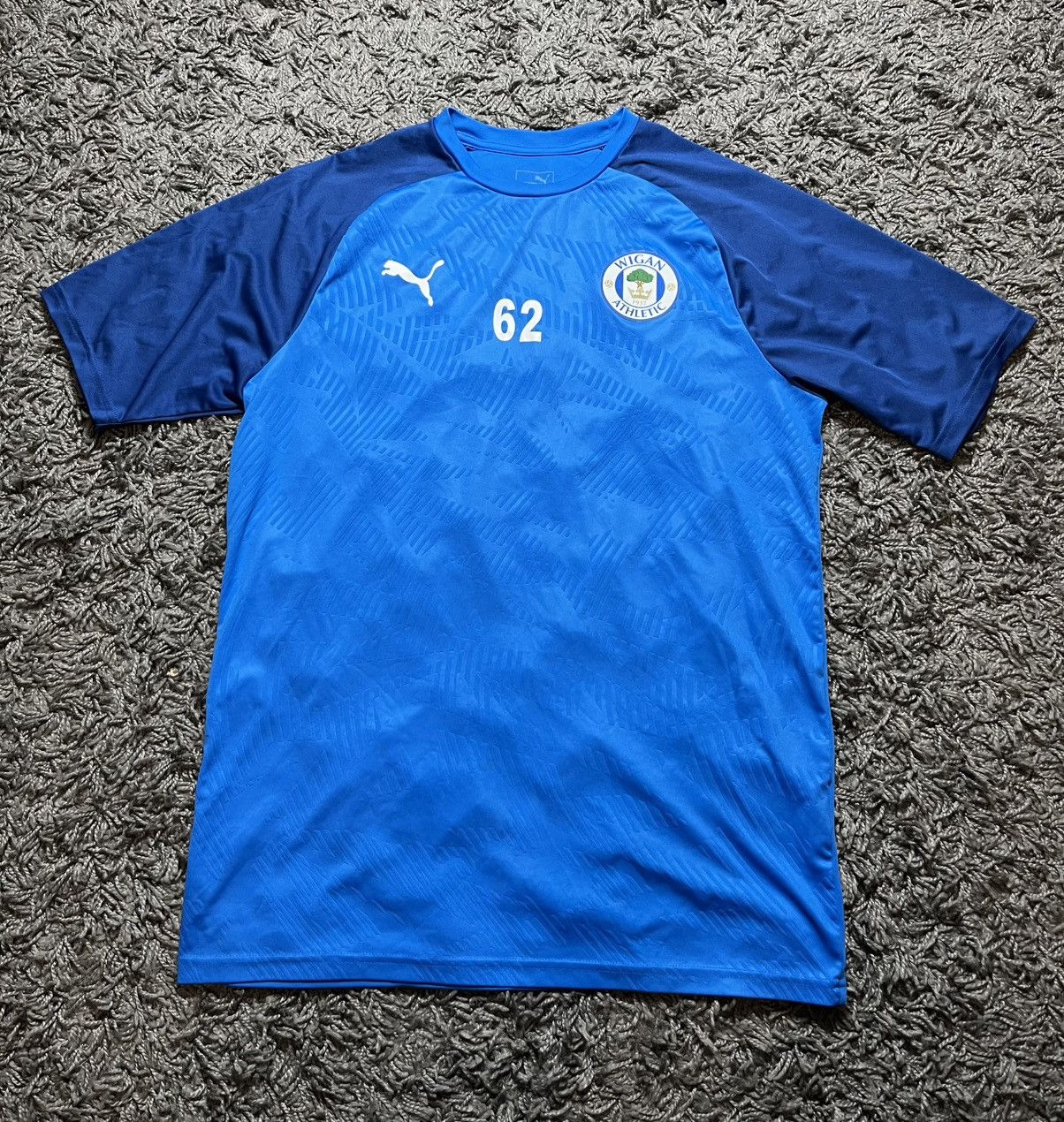 Puma × Vintage PUMA WIGAN ATHLETIC 2019/20 SOCCER FOOTBALL JERSEY T-SHIRT Size US L / EU 52-54 / 3 - 1 Thumbnail