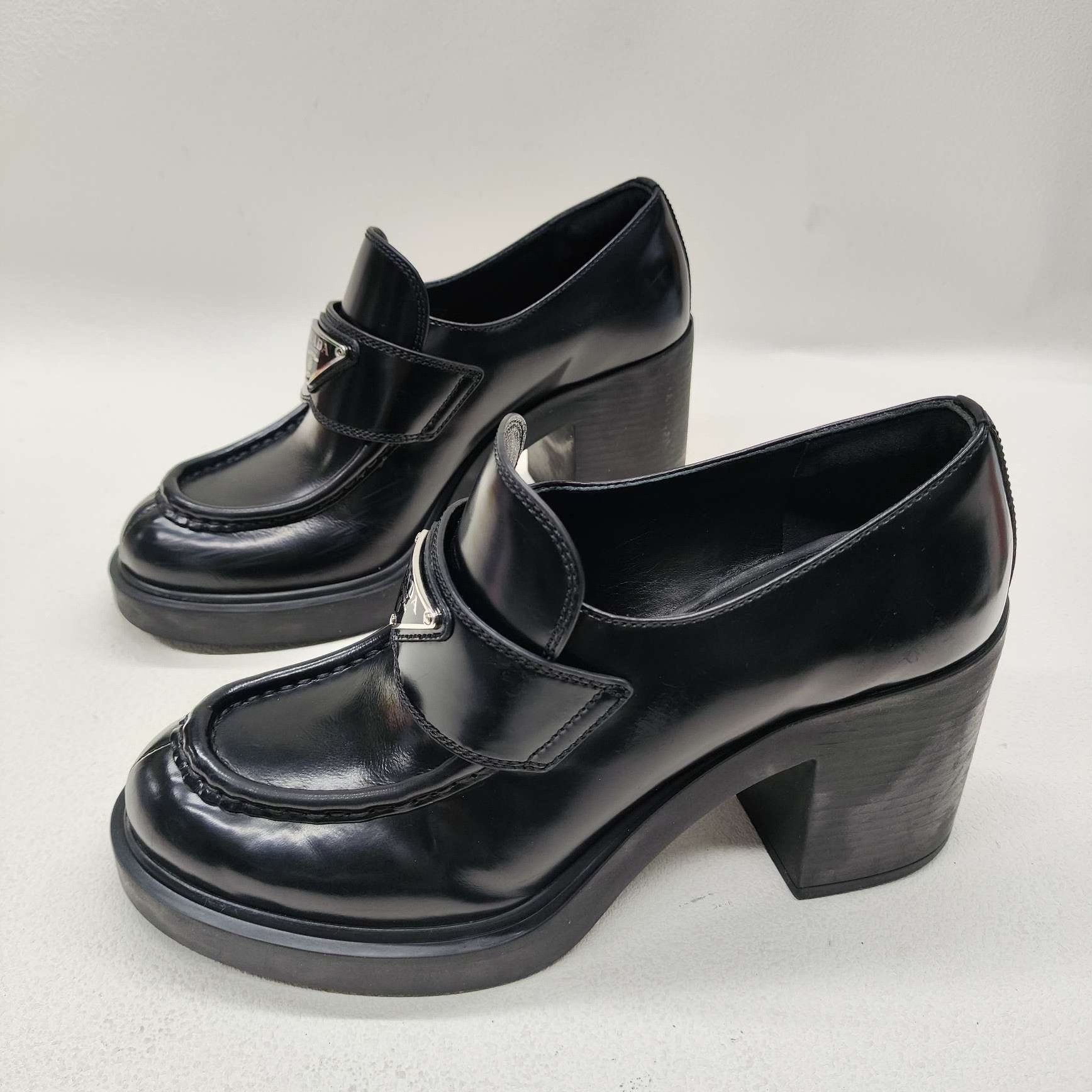 Prada Prada Leather Brown Lowtop Sneakers us_6-5 Women Size US 6.5 / IT 36.5 - 1 Thumbnail