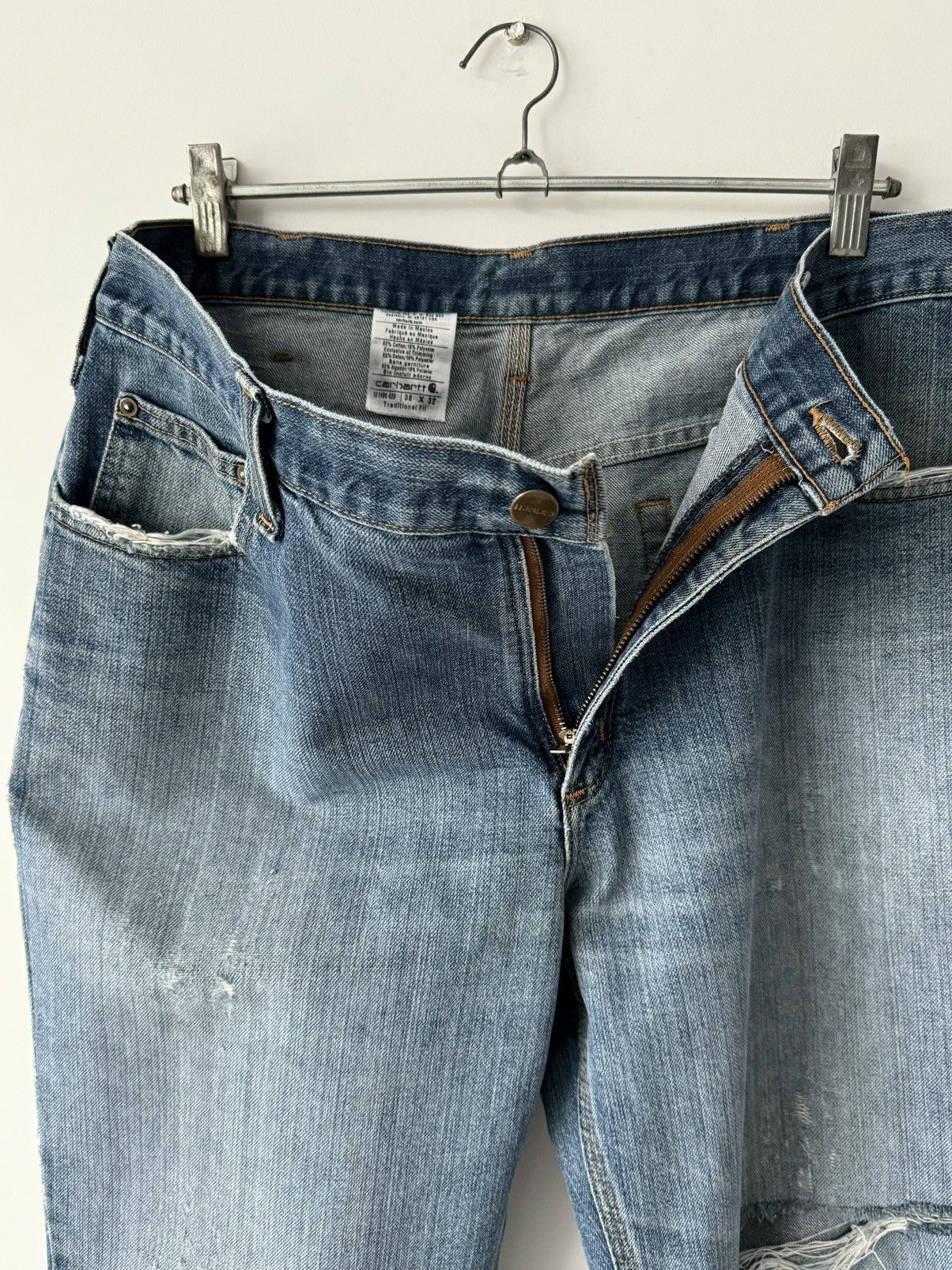 Carhartt × Carhartt Wip × Vintage Vintage Carhartt Skate Destroyed Jeans Pants Size US 38 / EU 54 - 4 Thumbnail
