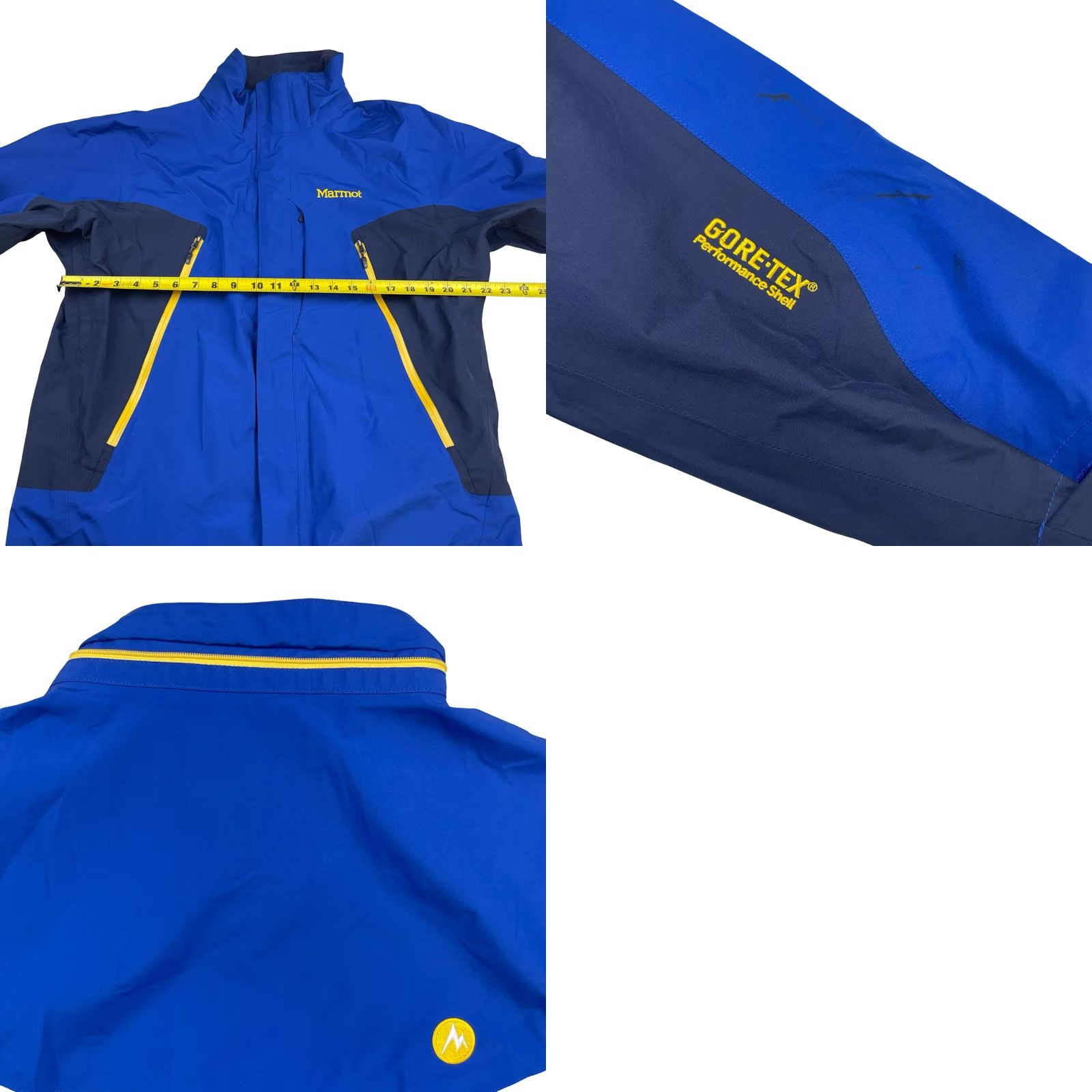 Marmot Marmot Men’s Gore-Tex Full Zip Rain Jacket Blue • Medium Jacket Mens Regular Size M Size US M / EU 48-50 / 2 - 8 Thumbnail
