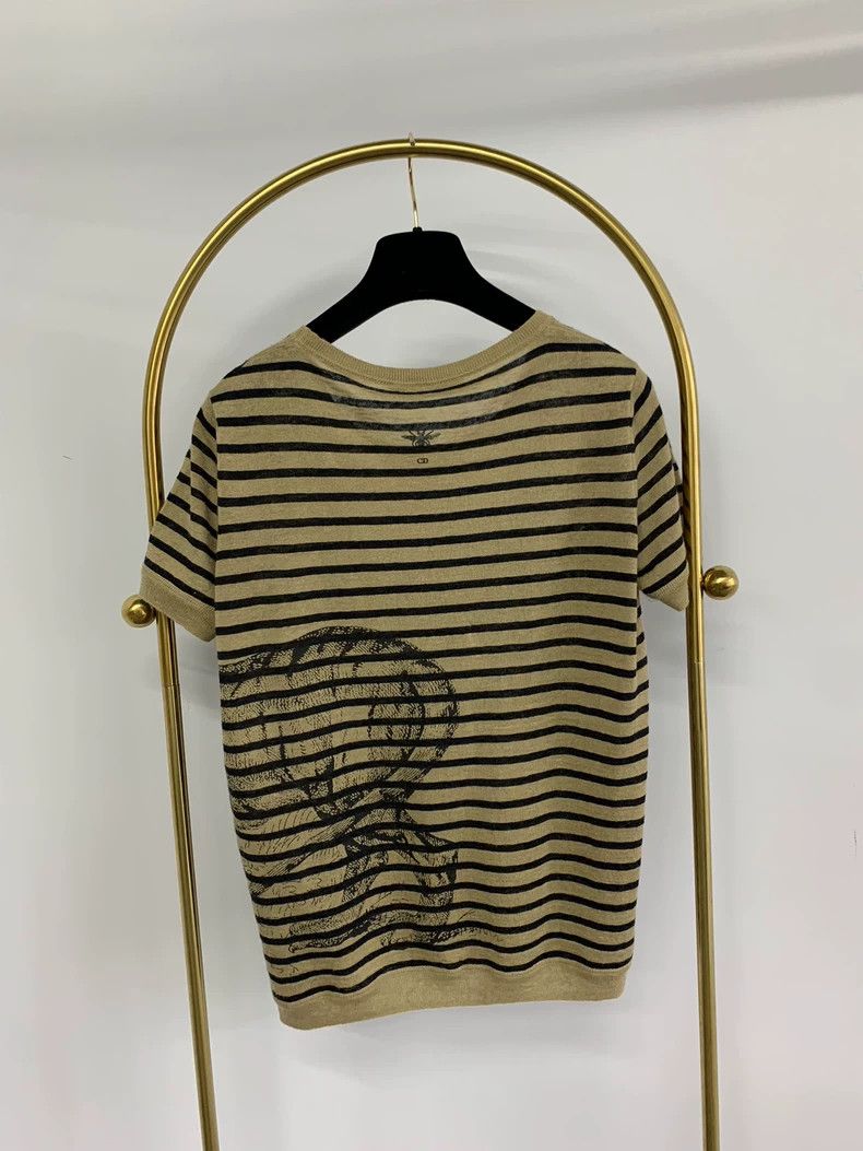 Dior Dior Zoo printed striped short-sleeved T-shirt Size XXS / US 00 / IT 34 - 3 Thumbnail