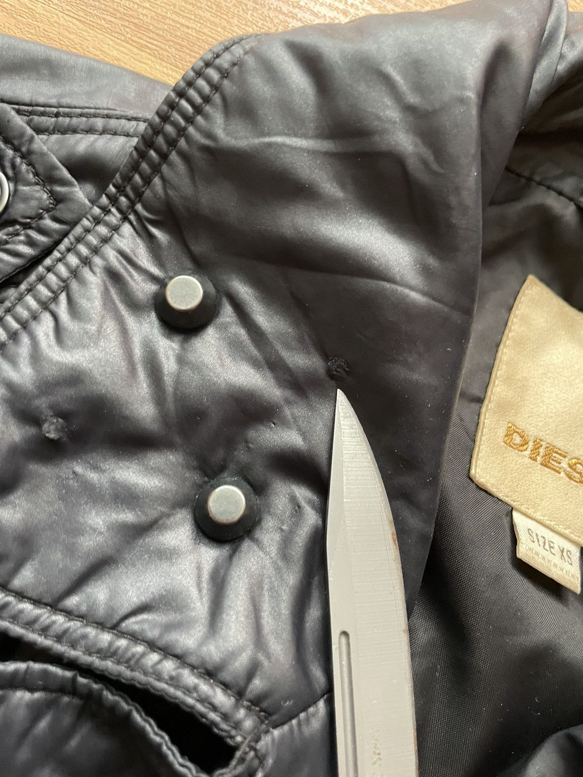 Diesel Vintage Diesel Logo Avant Garde Biker Jacket Backprint Size XS / US 0-2 / IT 36-38 - 8 Thumbnail