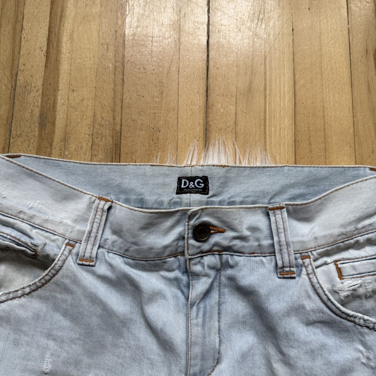 Dolce & Gabbana 📌Vintage Crazy Dolce&Gabbana 00s Distress Y2K Straight Jean Size US 30 / EU 46 - 6 Thumbnail