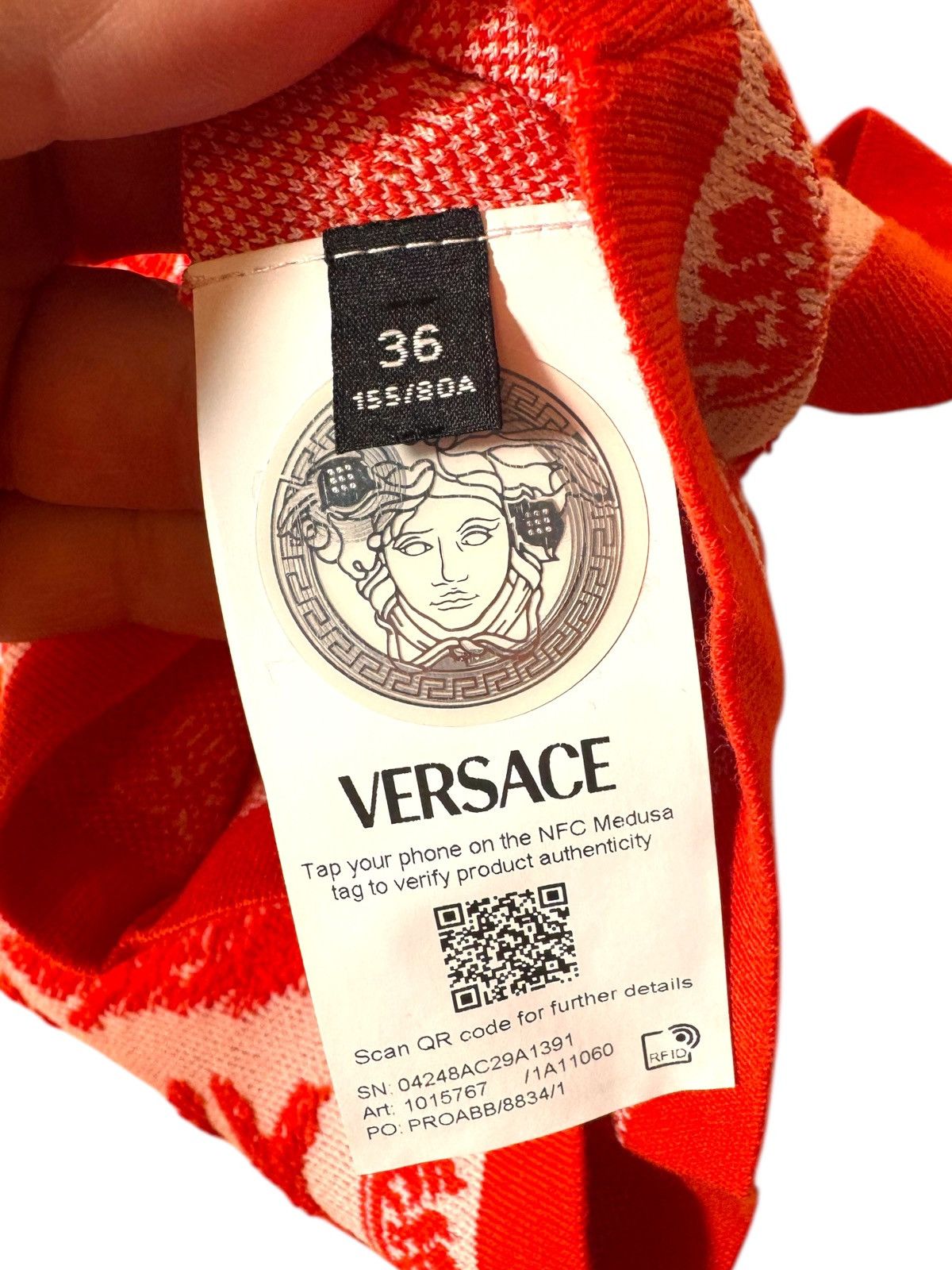 Versace Versace Trésor de la Mer Jacquard Knit Top Size XS / US 0-2 / IT 36-38 - 3 Thumbnail