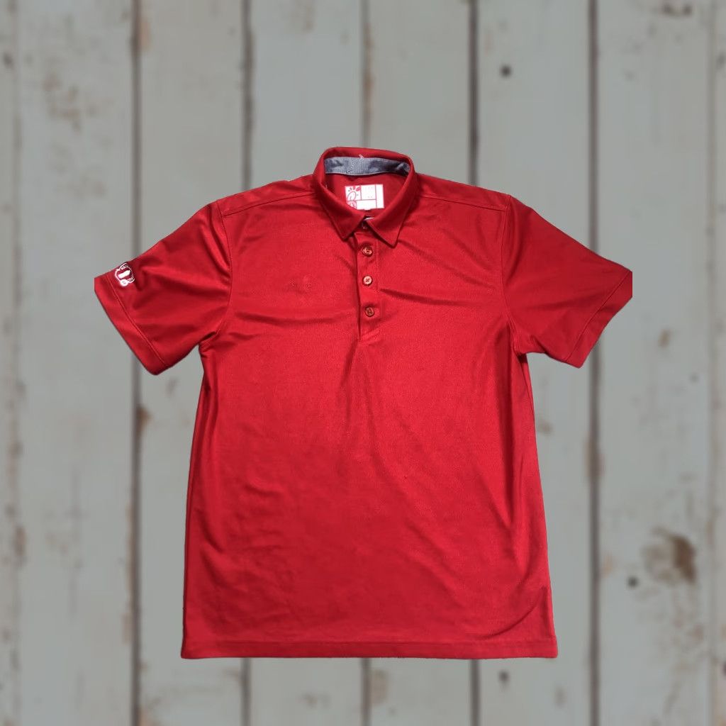 Vintage Chick-fil-A TEAM style Polo Shirt Mens M Red Solid Short Sleeve Workwear Polo Shirt Size US M / EU 48-50 / 2 - 1 Thumbnail