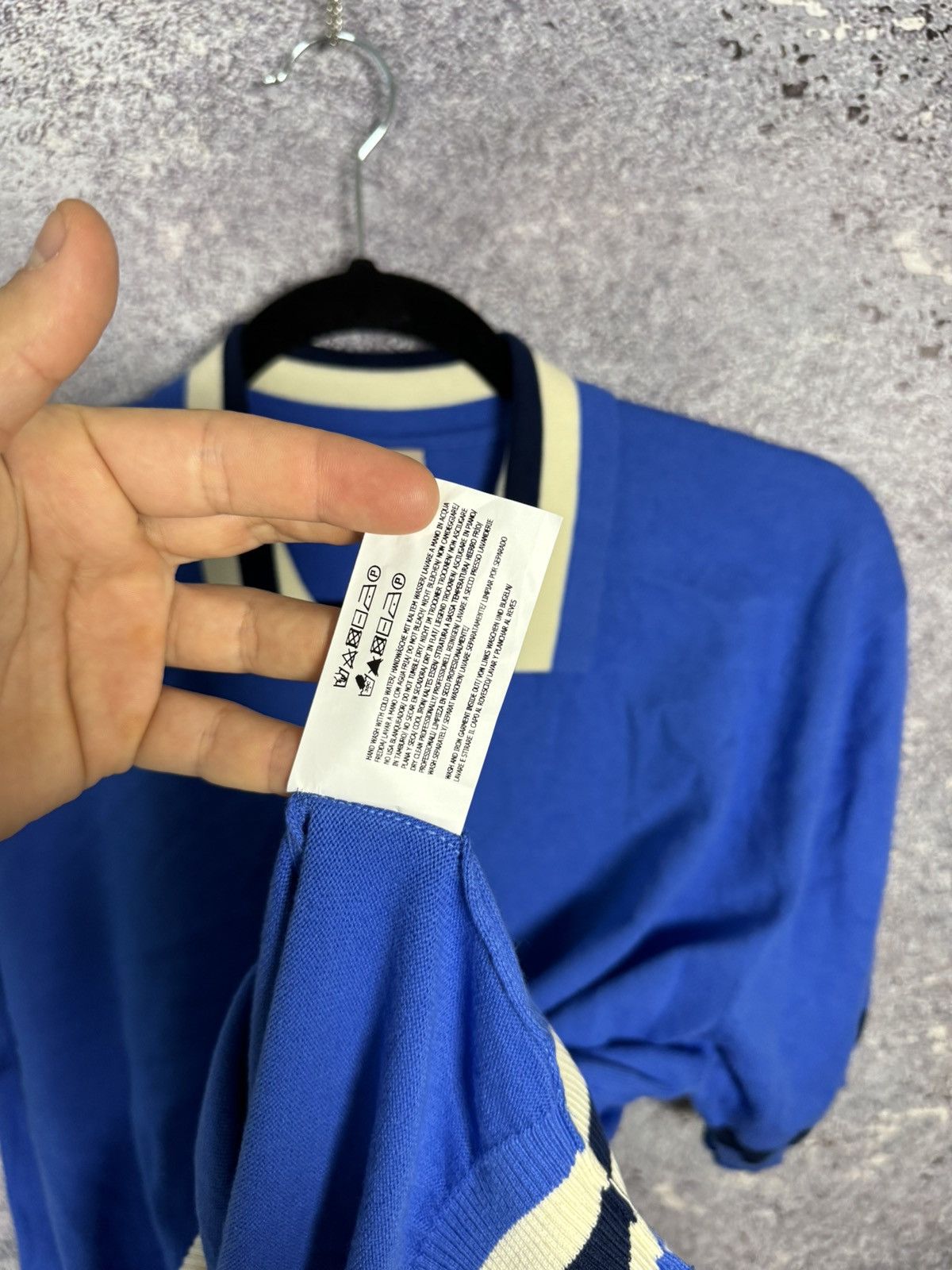 Baracuta × Vintage Vintage Baracuta Knit Polo Shirt Medium Blue Italy Oldmoney Size US M / EU 48-50 / 2 - 13 Thumbnail
