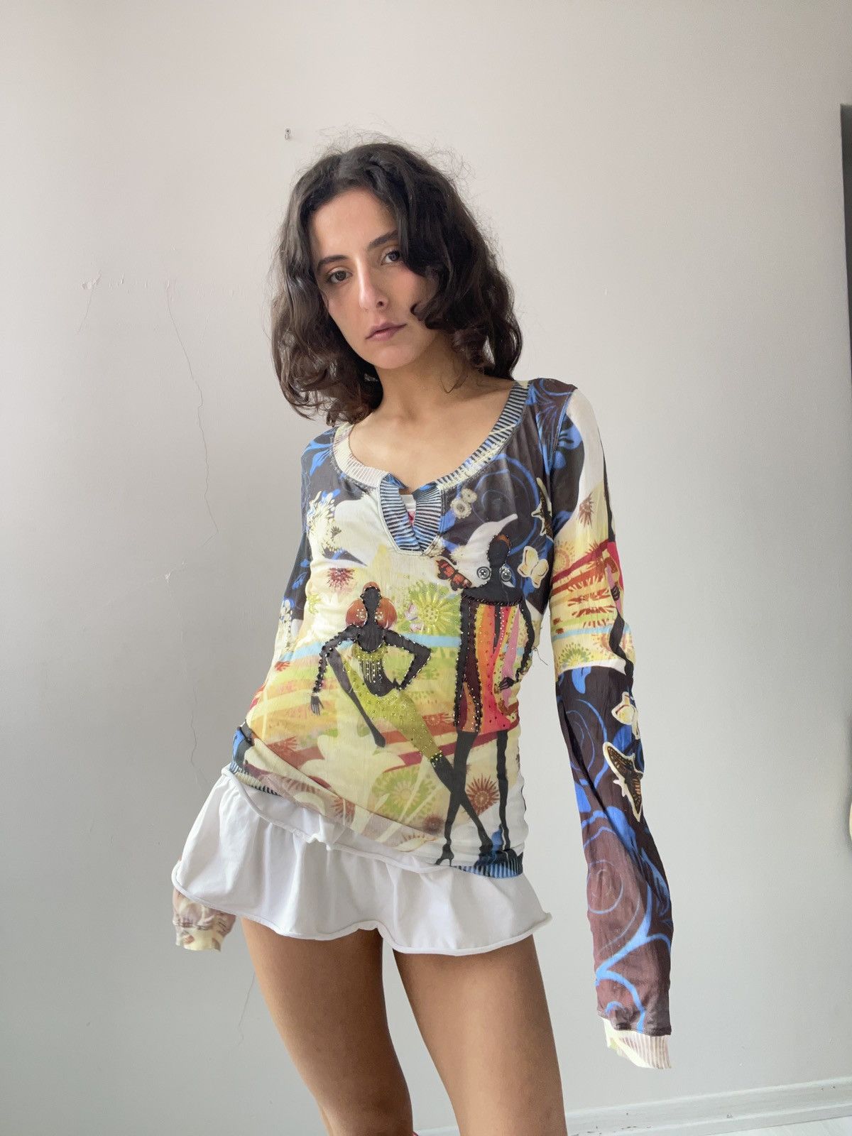 Vintage y2k blouse Size M / US 6-8 / IT 42-44 - 4 Thumbnail