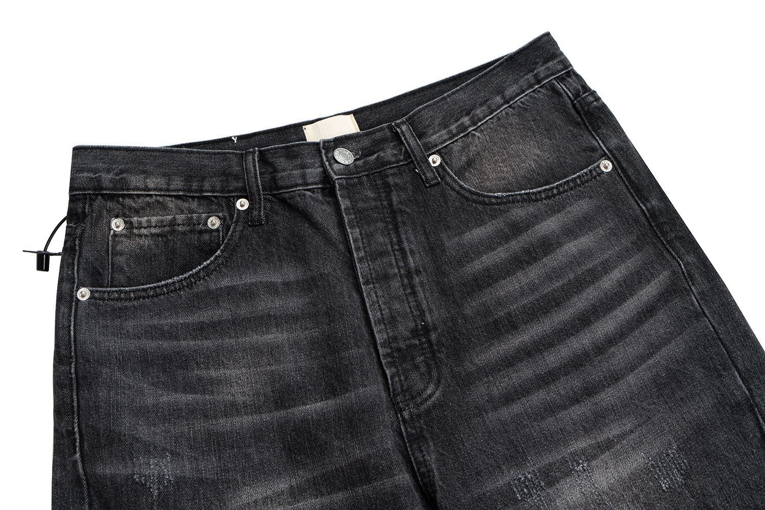 Vintage Street washed loose distressed ink-splashed flared jeans Size US 32 / EU 48 - 3 Thumbnail
