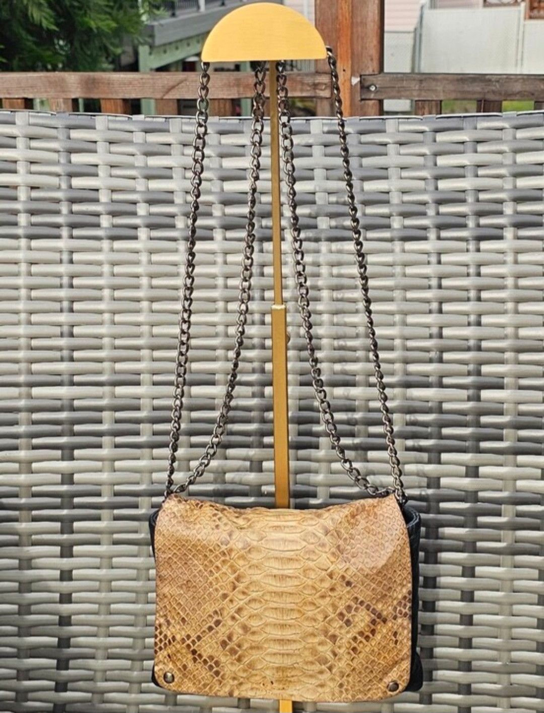 Other Karma Koma Mini Sac Origami Python Flap Crossbody Bag Size ONE SIZE - 3 Thumbnail