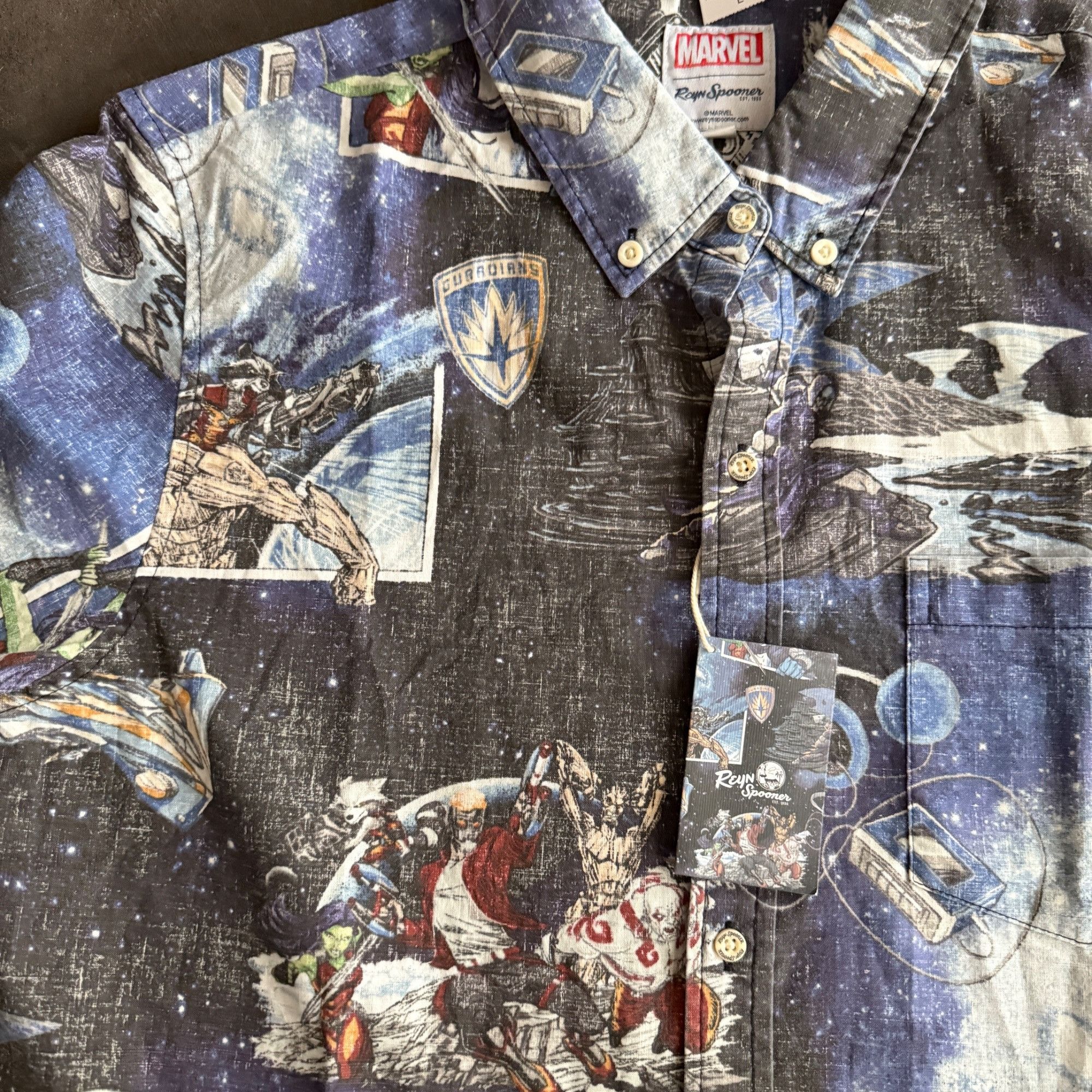 Reyn Spooner Marvel X Reyn Spooner Guardians Of The Galaxy Aloha Shirt Sh Size US M / EU 48-50 / 2 - 2 Thumbnail