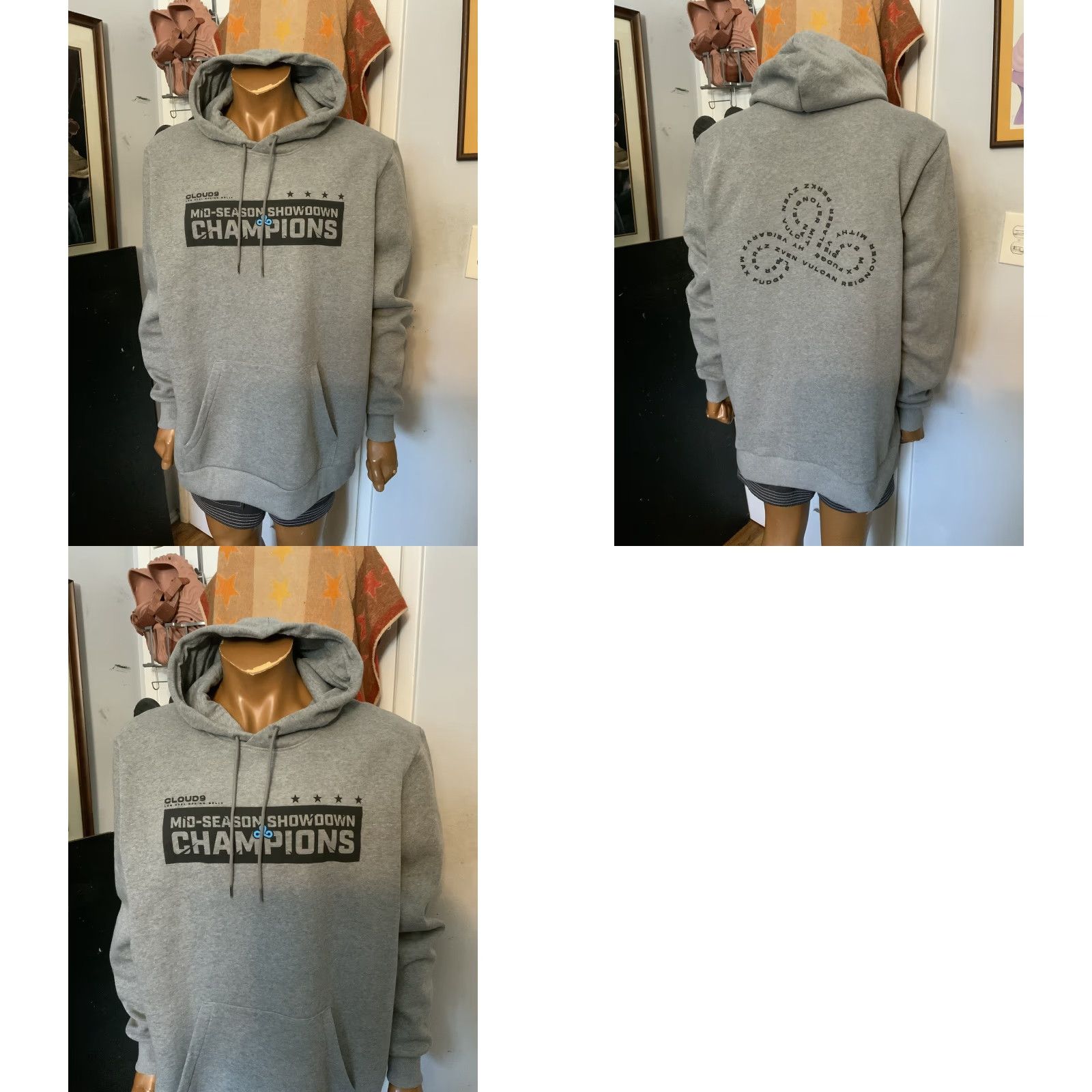 Puma VINTAGE? No. Puma Hoodie Mens XXL Gray Cloud9 LCS 2021 Mid Season Showdown Riot Games League Of Legends Pullover Hoodie 2XL Size US XXL / EU 58 / 5 - 8 Thumbnail